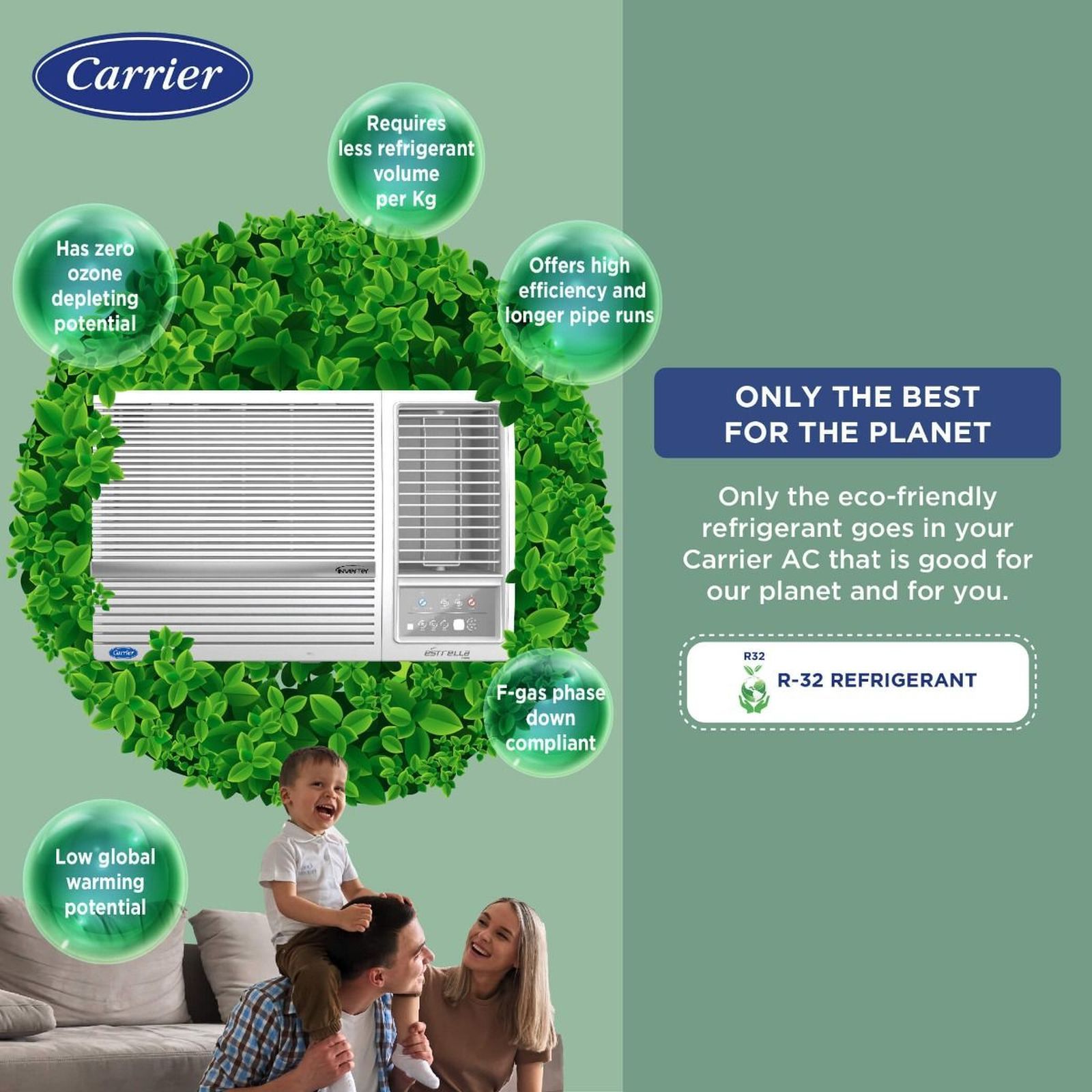 Carrier Estrella Exi 1.5 Ton 5 Star Inverter Window AC (Copper Condenser, Dust Filter, CIW18EC5R32F0)_17