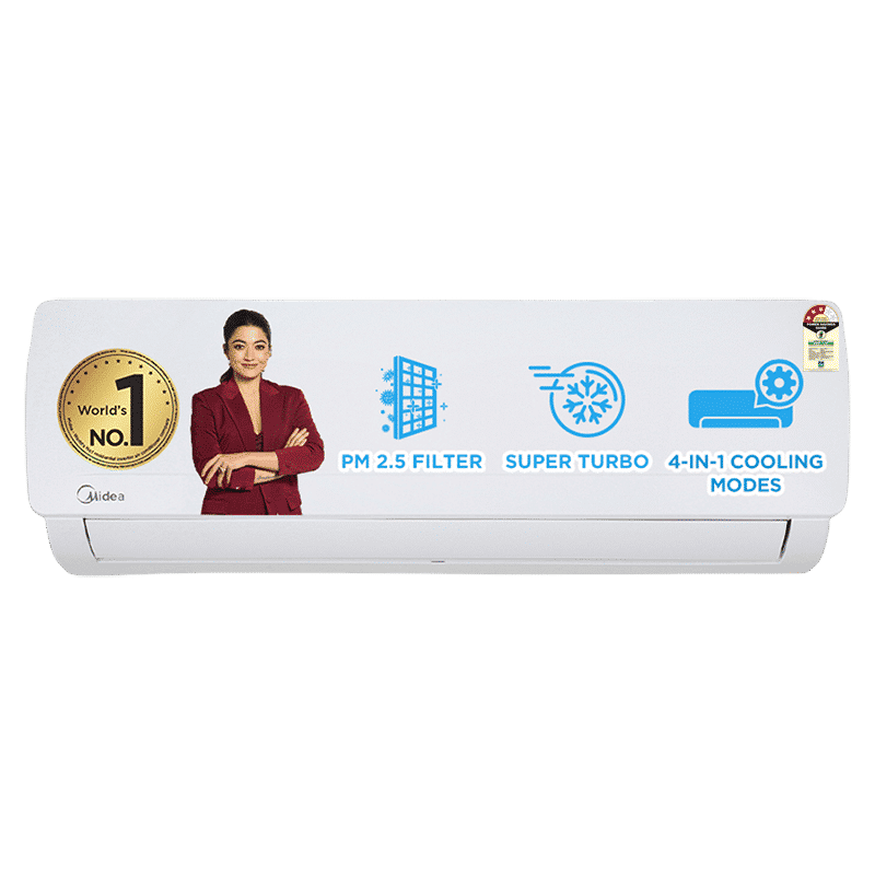 Midea Santis Pro Deluxe 4 in 1 Convertible 2 Ton 3 Star Inverter Split AC with Auto Cleanser (Copper Condenser, MAI24SD3R32F0) Midea Santis Pro Deluxe 4 in 1 Convertible 2 Ton 3 Star Inverter Split AC with Auto Cleanser (Copper Condenser, MAI24SD3R32F0)_1