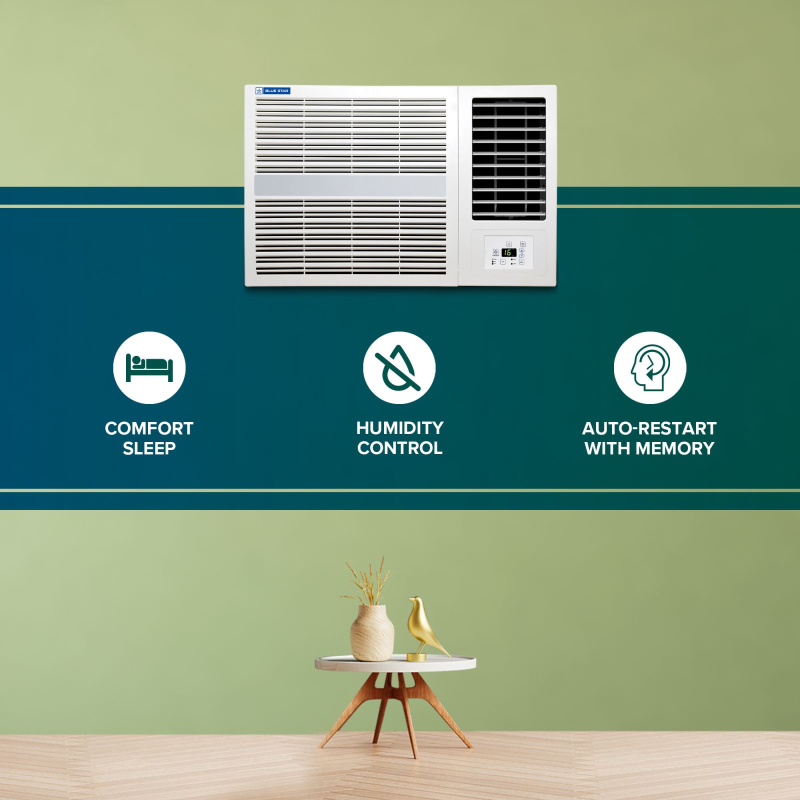 Blue Star E Series 2 Ton 3 Star Fixed Speed Window AC (Copper Condenser, Dust Filter, WFD324E)_9