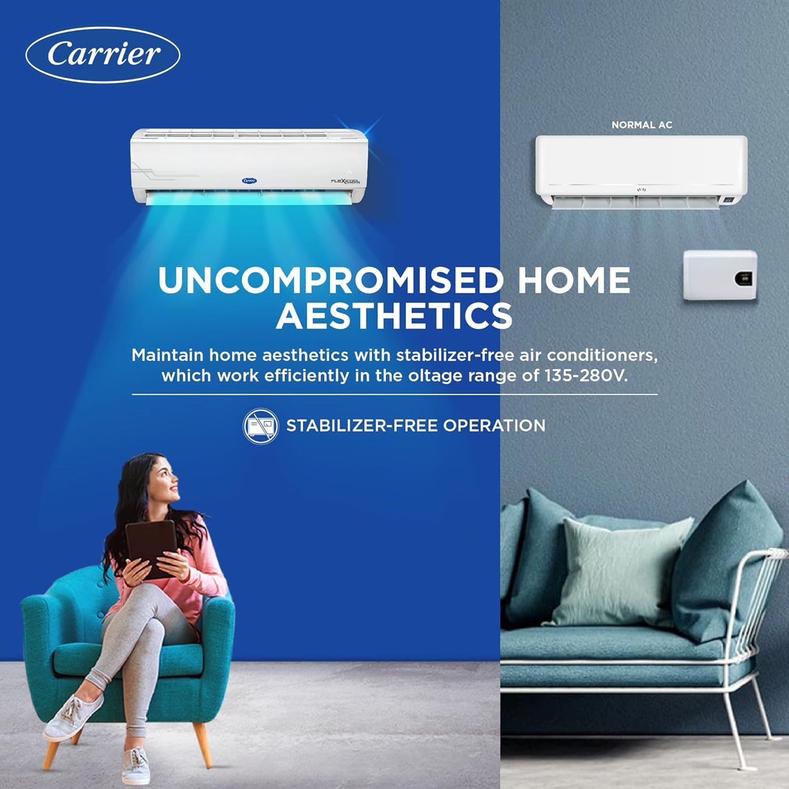 Carrier Ester Neo Exi 6 in 1 Convertible 1.5 Ton 4 Star Inverter Split AC with Auto Cleanser (Copper Condenser, CAI18ES4R33F0) Carrier Ester Neo Exi 6 in 1 Convertible 1.5 Ton 4 Star Inverter Split AC with Auto Cleanser (Copper Condenser, CAI18ES4R33F0)_8