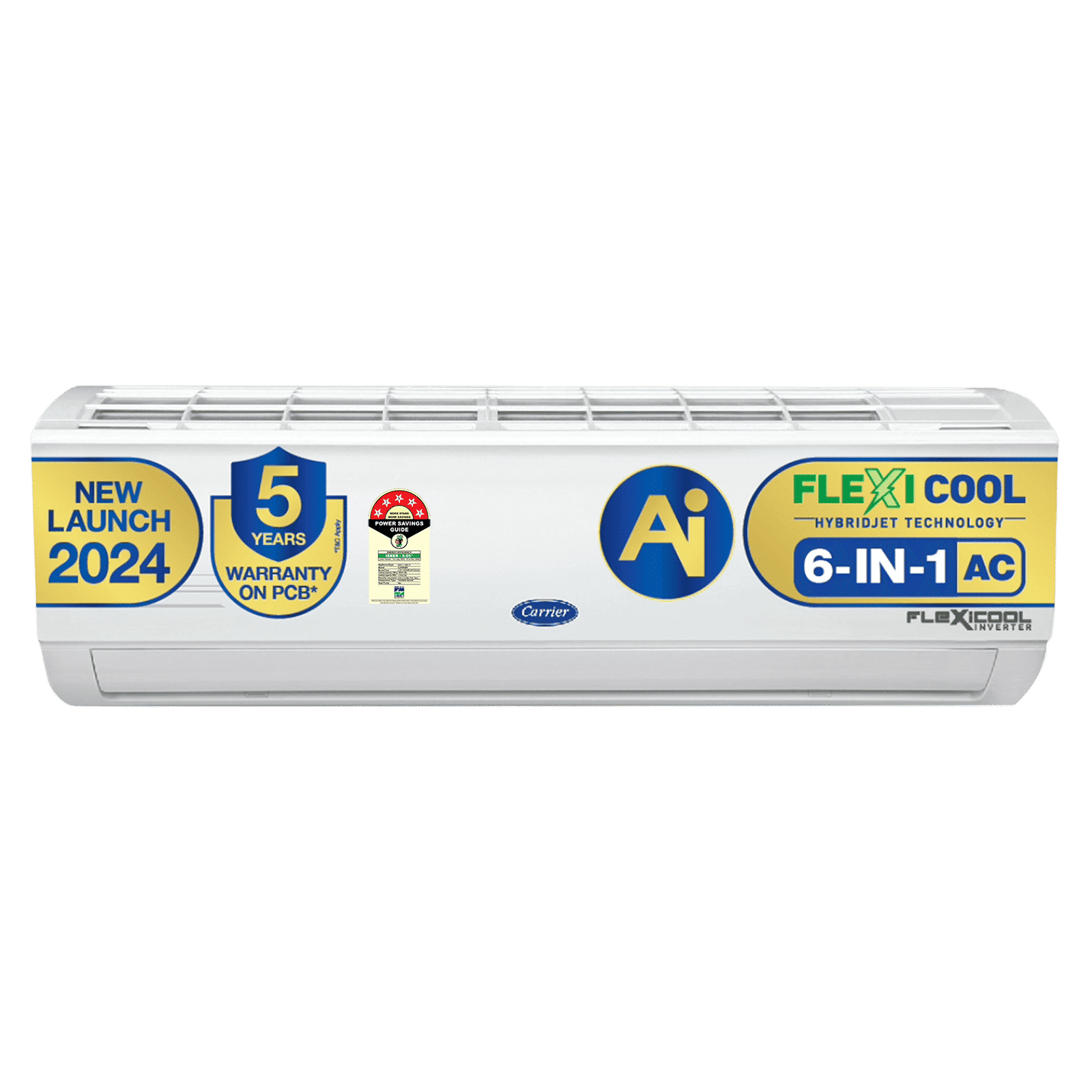 Carrier Ester Neo Exi 6 in 1 Convertible 1 Ton 5 Star Inverter Split AC with Auto Cleanser (Copper Condenser, CAI12ES5R34F0)_1
