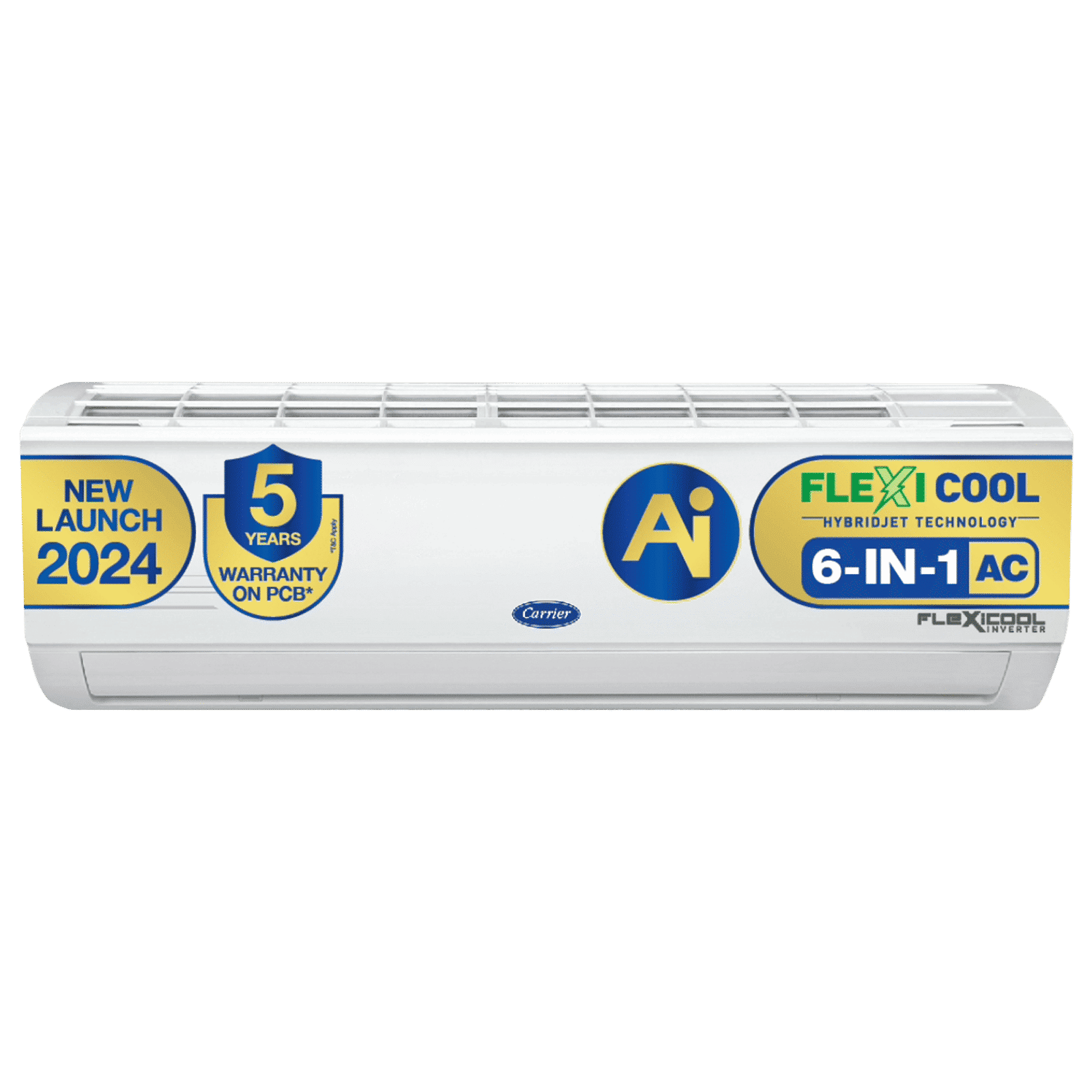 Carrier Ester Neo Exi 6 in 1 Convertible 2 Ton 5 Star Inverter Split AC with Auto Cleanser (Copper Condenser, CAI24ES5R34F0)_1