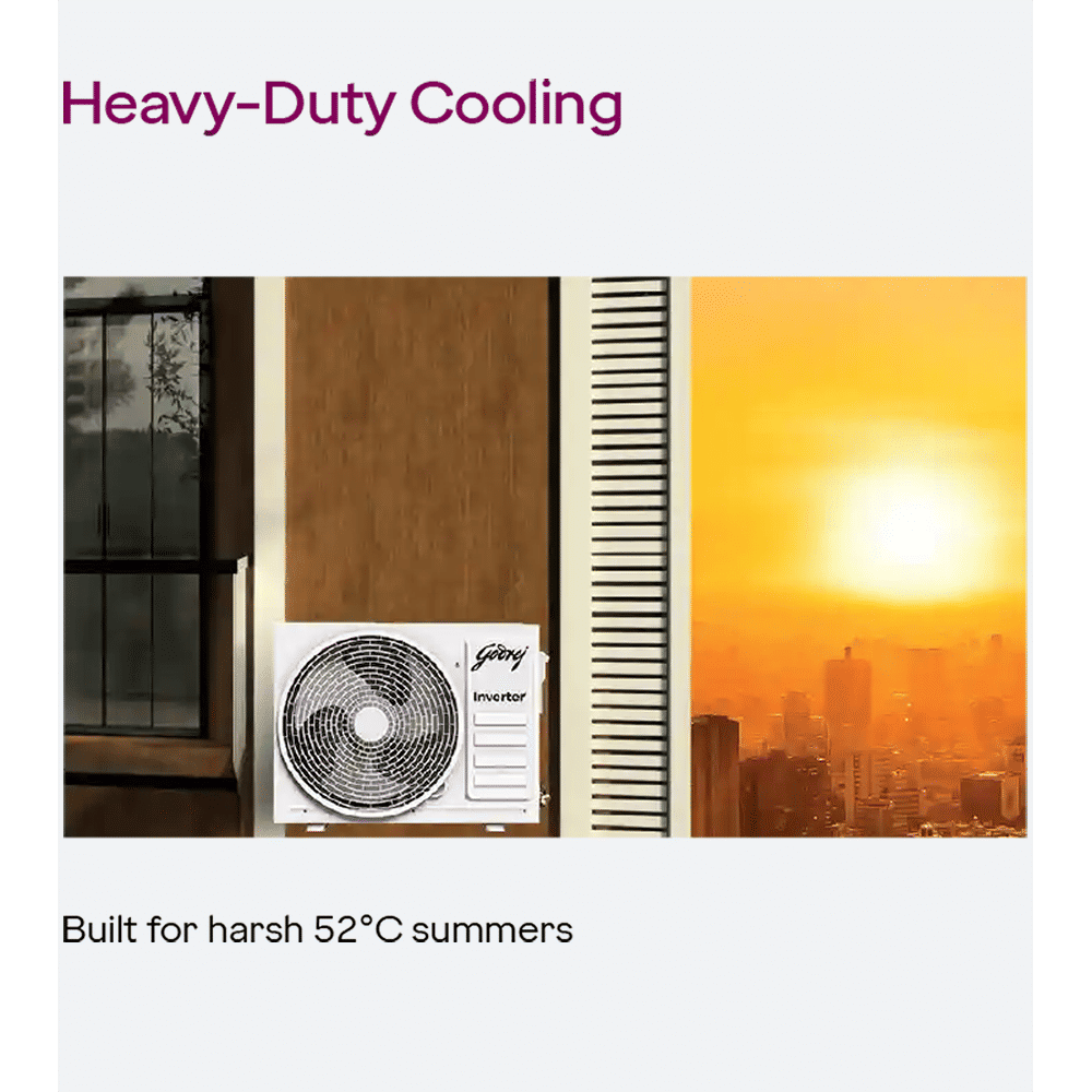 Godrej 1.5 Ton 3 Star Inverter Window AC (Copper Condenser, Anti Dust Filter, WIC 18UTC3 WWA) Godrej 1.5 Ton 3 Star Inverter Window AC (Copper Condenser, Anti Dust Filter, WIC 18UTC3 WWA)_9