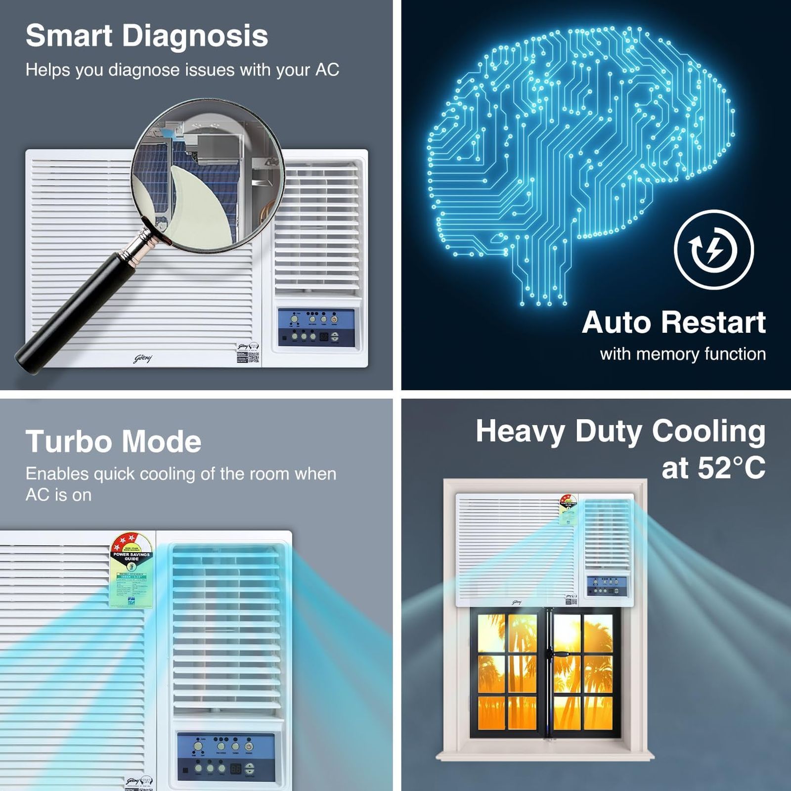 Godrej 1.5 Ton 5 Star Inverter Window AC (Copper Condenser, Anti Dust Filter, WIC 18UTC5-WWA) Godrej 1.5 Ton 5 Star Inverter Window AC (Copper Condenser, Anti Dust Filter, WIC 18UTC5-WWA)_10