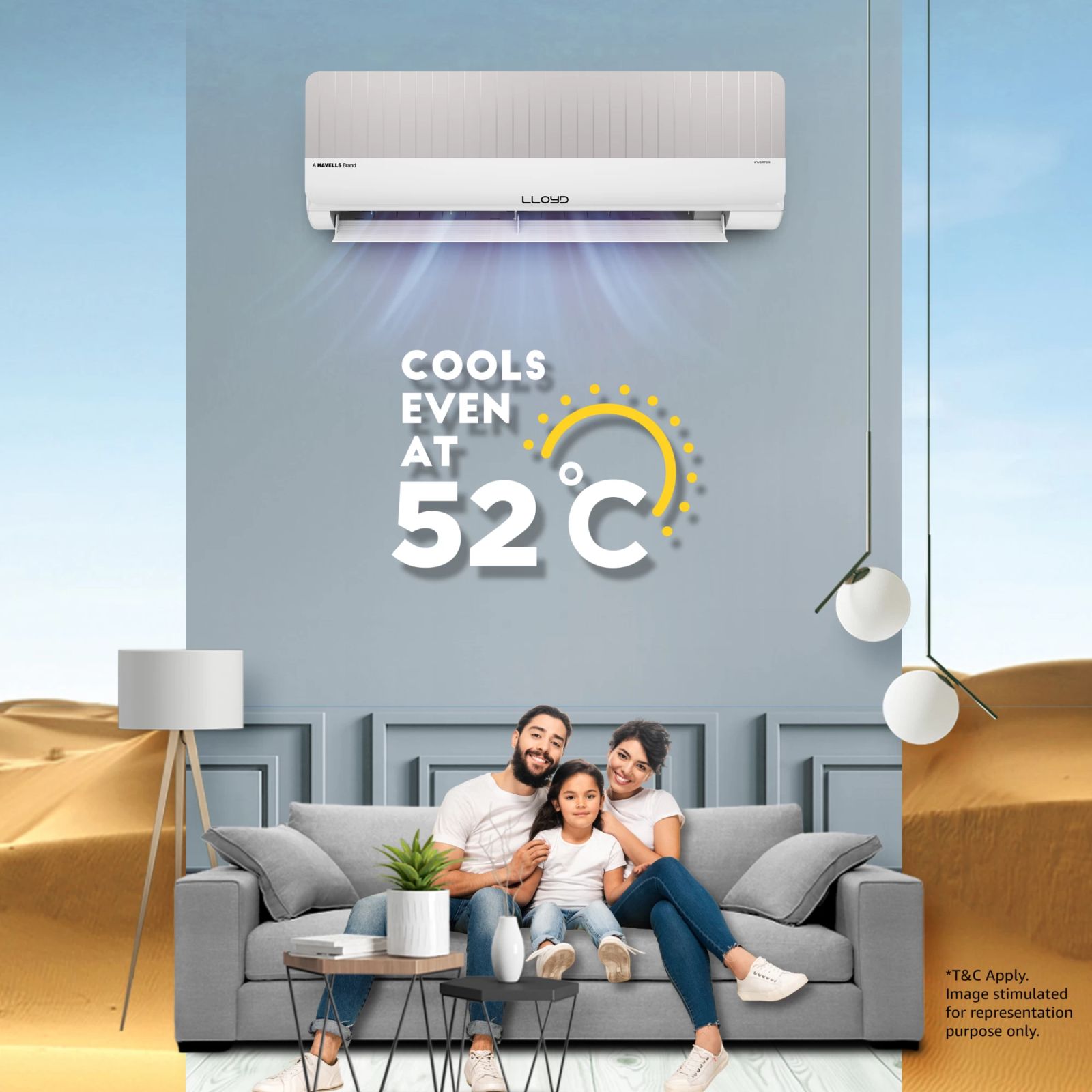 LLOYD Stylus 6 in 1 Convertible 1.5 Ton 3 Star Inverter Split Smart AC with Wi-Fi Supported (Copper Condenser, GLS18V3KOGSY)_10