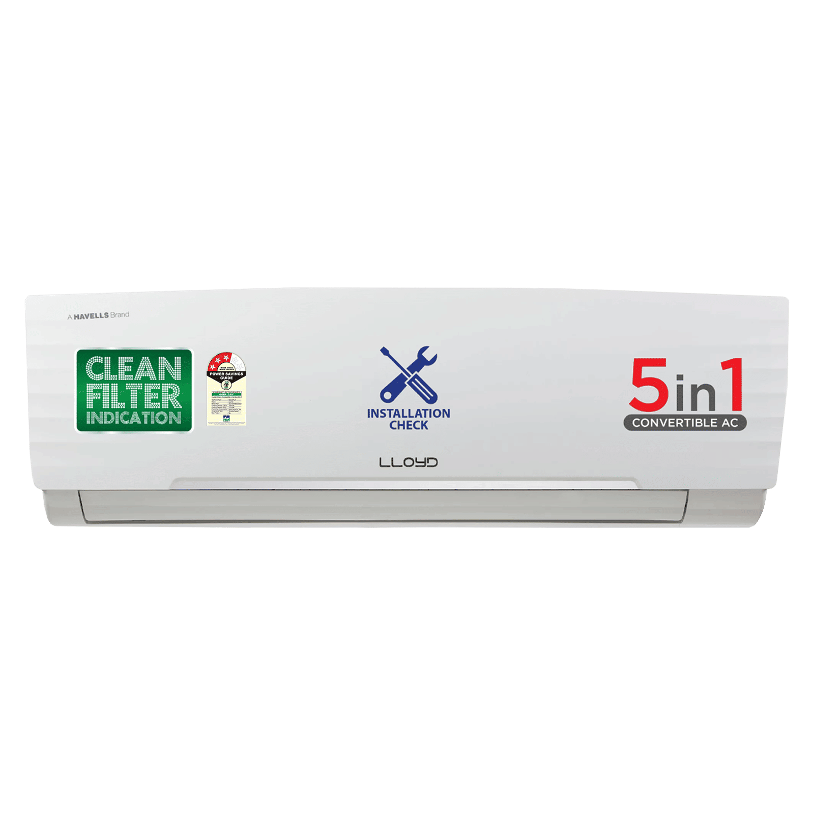 LLOYD 5 in 1 Convertible 1 Ton 3 Star Inverter Split AC with Anti-Viral Dust Filter ( Copper Condenser, GLS12I3FWAEA) LLOYD 5 in 1 Convertible 1 Ton 3 Star Inverter Split AC with Anti-Viral Dust Filter ( Copper Condenser, GLS12I3FWAEA)_1