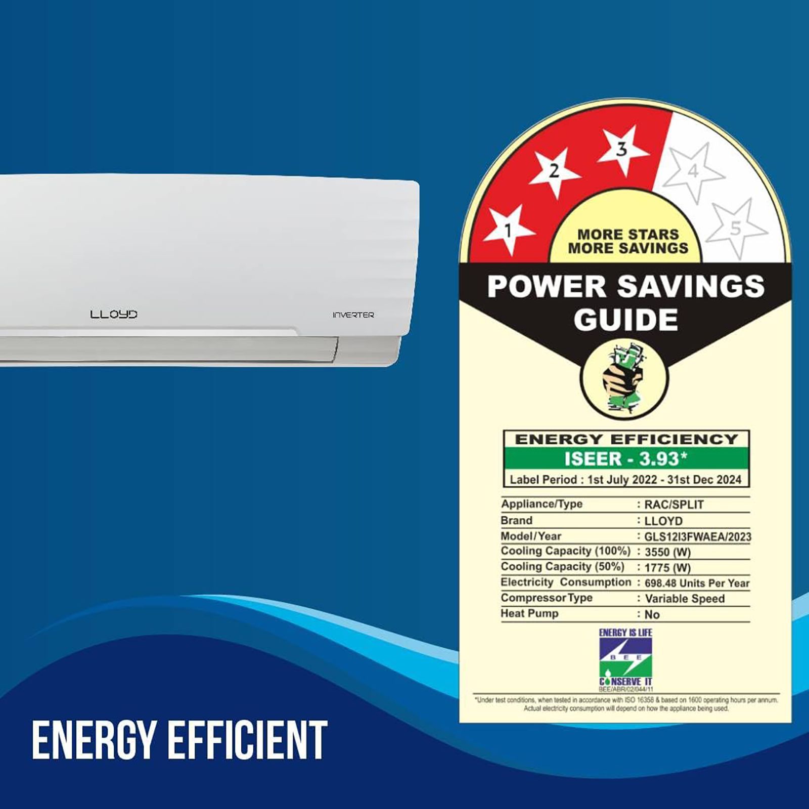 LLOYD 5 in 1 Convertible 1 Ton 3 Star Inverter Split AC with Anti-Viral Dust Filter ( Copper Condenser, GLS12I3FWAEA) LLOYD 5 in 1 Convertible 1 Ton 3 Star Inverter Split AC with Anti-Viral Dust Filter ( Copper Condenser, GLS12I3FWAEA)_8