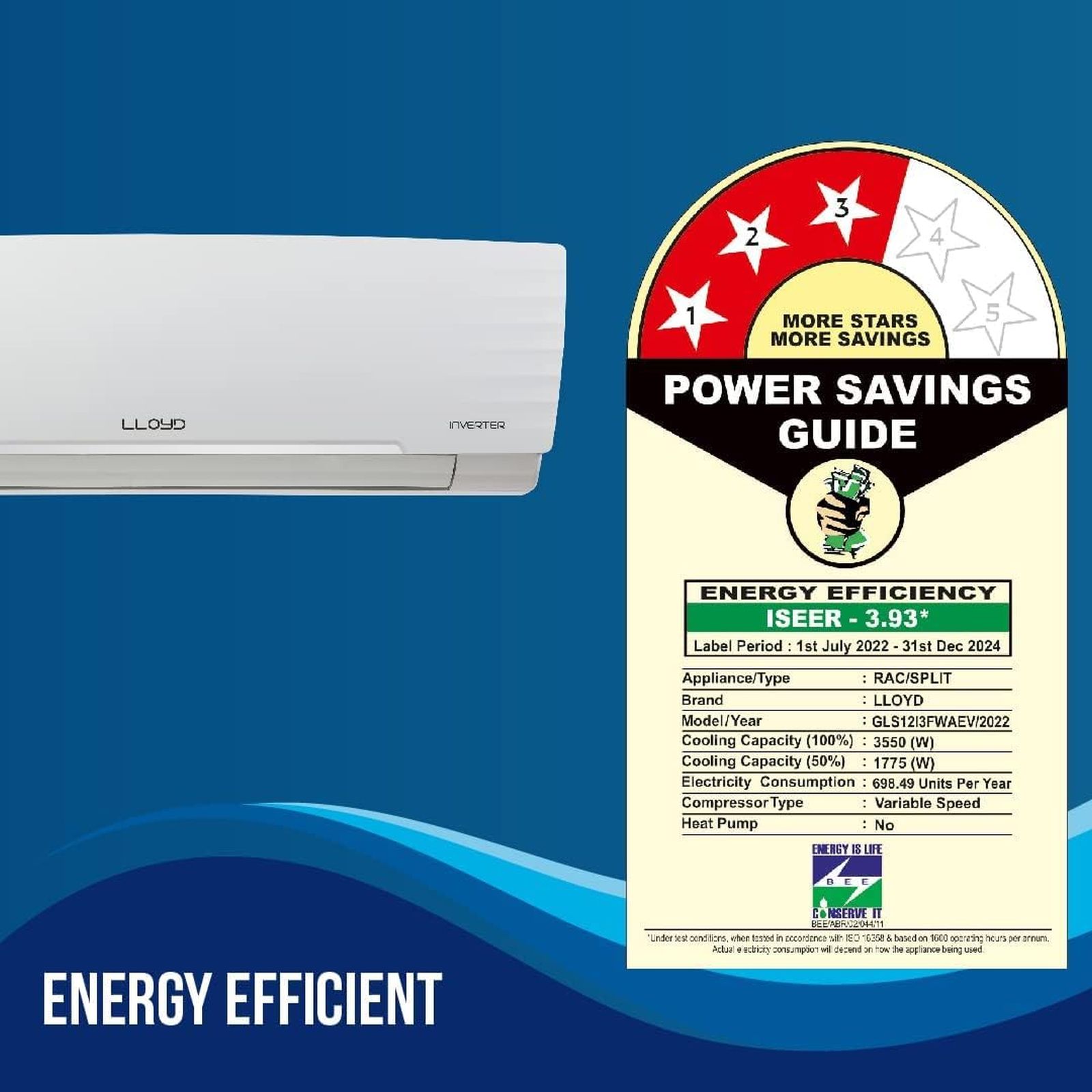 LLOYD Element 5 in 1 Convertible 1 Ton 3 Star Inverter Split AC with Anti-Viral Dust Filter (Copper Condenser, GLS12I3FOSEV) LLOYD Element 5 in 1 Convertible 1 Ton 3 Star Inverter Split AC with Anti-Viral Dust Filter (Copper Condenser, GLS12I3FOSEV)_12