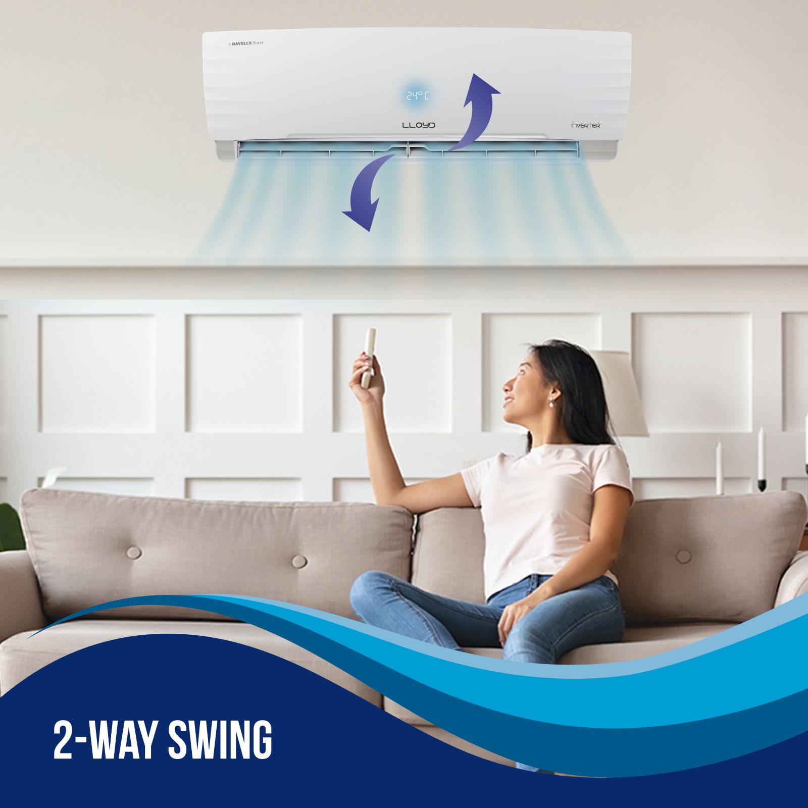 LLOYD 5 in 1 Convertible 1.5 Ton 3 Star Inverter Split AC with Anti-Viral Dust Filter ( Copper Condenser, GLS18I3FWBEW) LLOYD 5 in 1 Convertible 1.5 Ton 3 Star Inverter Split AC with Anti-Viral Dust Filter ( Copper Condenser, GLS18I3FWBEW)_8