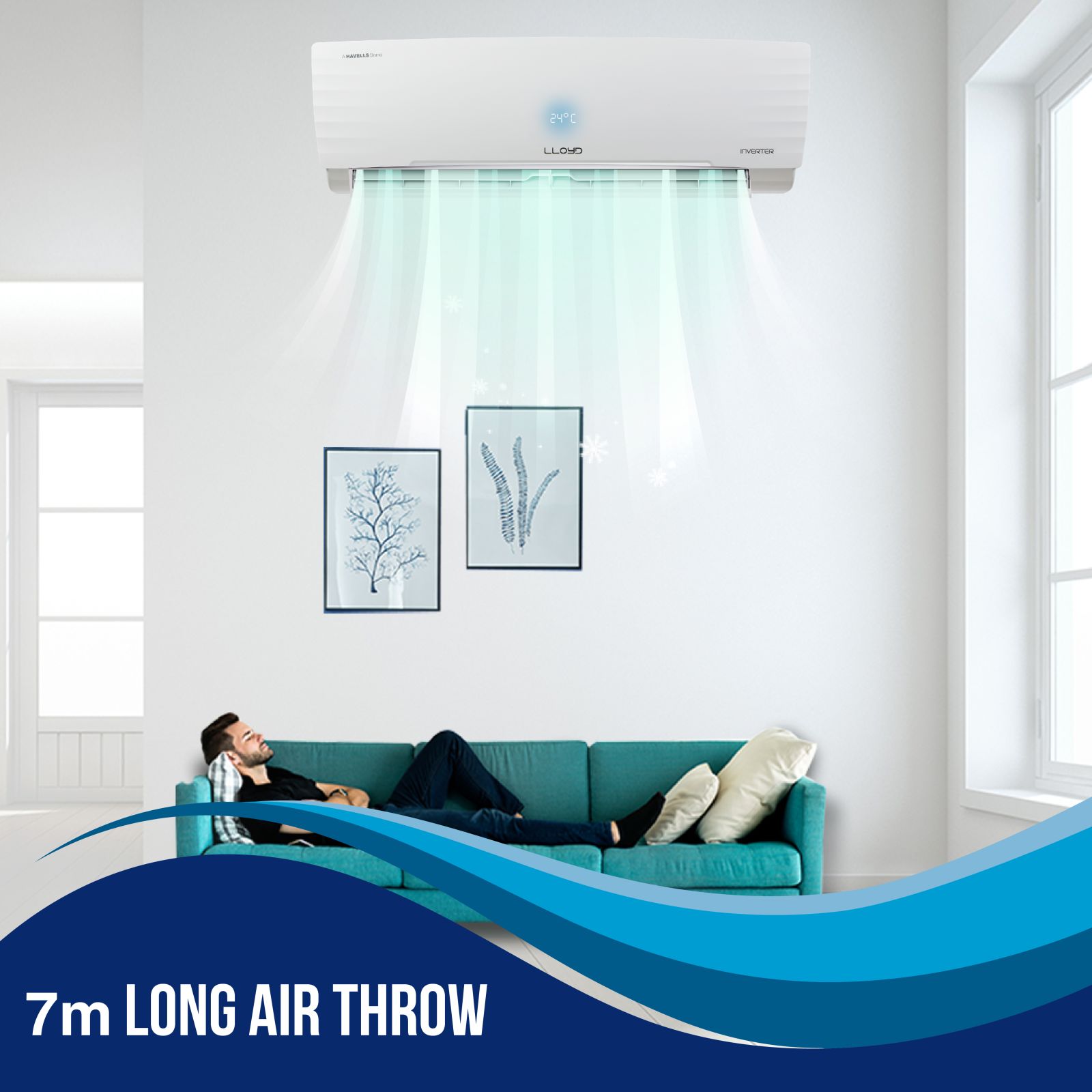 LLOYD 5 in 1 Convertible 1.5 Ton 5 Star Inverter Split AC with PM 2.5 Filter (Copper Condenser, GLS18I5FWBEW) LLOYD 5 in 1 Convertible 1.5 Ton 5 Star Inverter Split AC with PM 2.5 Filter (Copper Condenser, GLS18I5FWBEW)_15