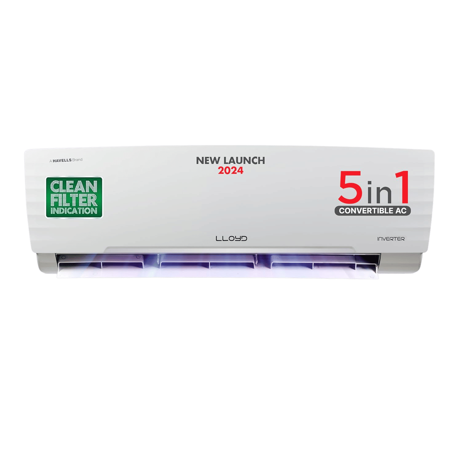 LLOYD 5 in 1 Convertible 1.5 Ton 5 Star Inverter Split AC with PM 2.5 Filter (Copper Condenser, GLS18I5FWBEW) LLOYD 5 in 1 Convertible 1.5 Ton 5 Star Inverter Split AC with PM 2.5 Filter (Copper Condenser, GLS18I5FWBEW)_7