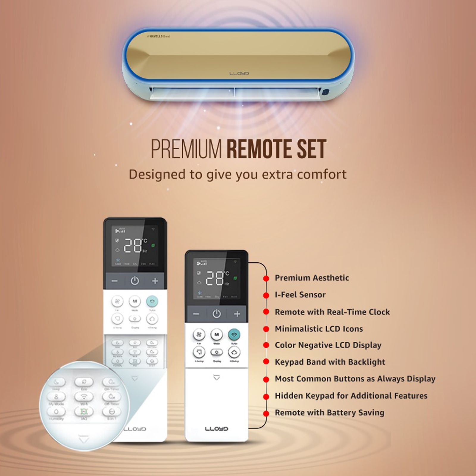 LLOYD Stellar 6 in 1 Convertible 1.5 Ton 5 Star Inverter Split Smart AC with Wi-Fi Supported (Copper Condenser, GLS18V5FWGST) LLOYD Stellar 6 in 1 Convertible 1.5 Ton 5 Star Inverter Split Smart AC with Wi-Fi Supported (Copper Condenser, GLS18V5FWGST)_18