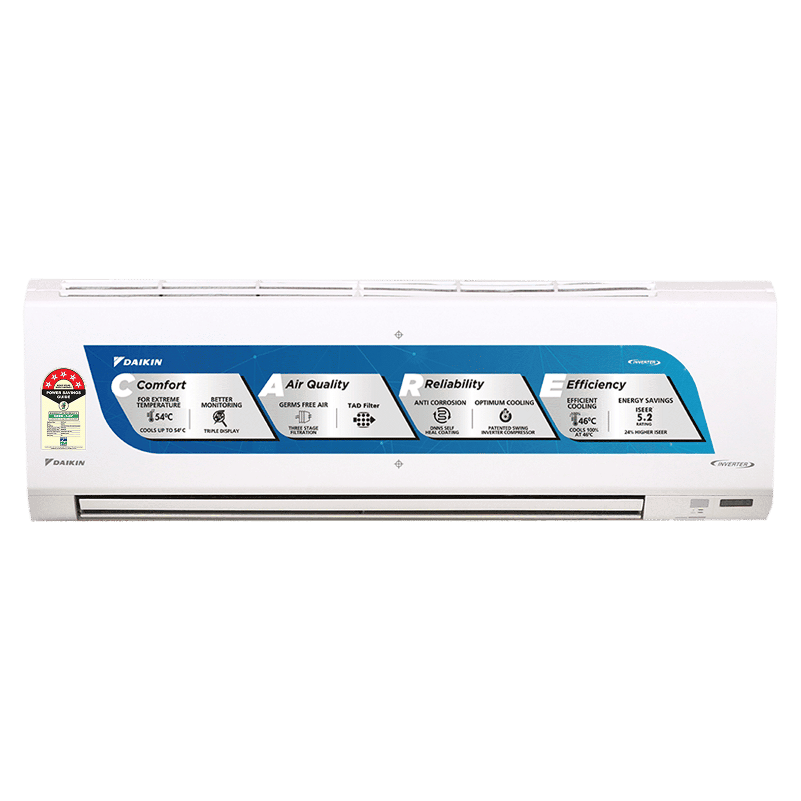 DAIKIN Premium Series 1.5 Ton 5 Star Inverter Split AC (Copper Condenser, PM 2.5 Filter, ATKM50UV16VA) DAIKIN Premium Series 1.5 Ton 5 Star Inverter Split AC (Copper Condenser, PM 2.5 Filter, ATKM50UV16VA)_1