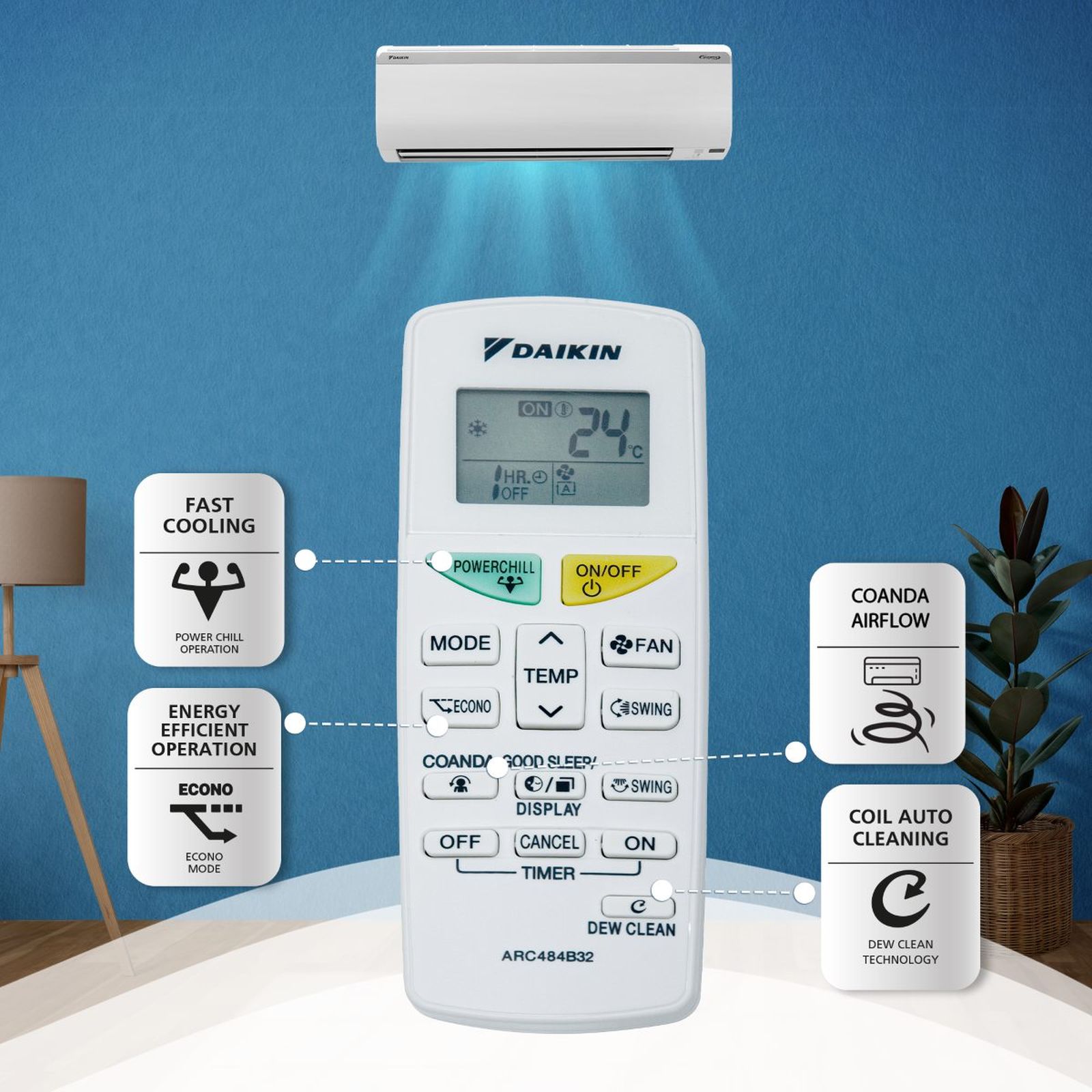 DAIKIN Premium Series 1.5 Ton 3 Star Inverter Split AC ( Copper Condenser, PM 2.5 Filter, FTKL50UV16V/U/V3)_7