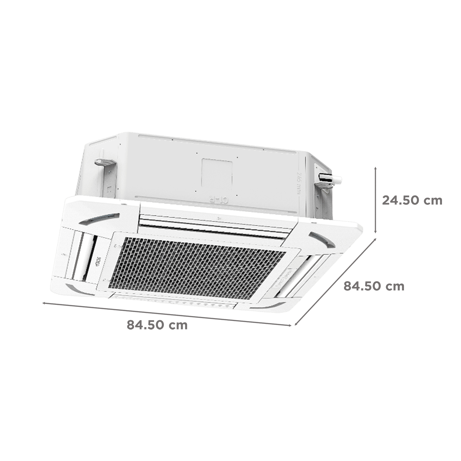 HITACHI 1.79 Ton 2 Star Cassette AC (Copper Condenser, RAG222HGDOQ, White)_3