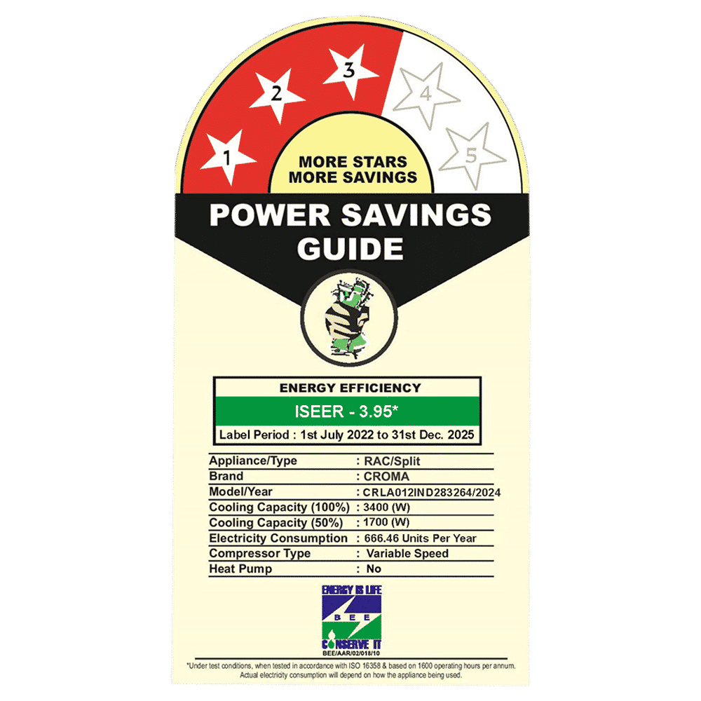Croma 7 in 1 Convertible 1 Ton 3 Star Inverter Split AC with Temperature Sensor (2025 Model, Copper Condenser, CRLA012IND283264) Croma 7 in 1 Convertible 1 Ton 3 Star Inverter Split AC with Temperature Sensor (2025 Model, Copper Condenser, CRLA012IND283264)_3