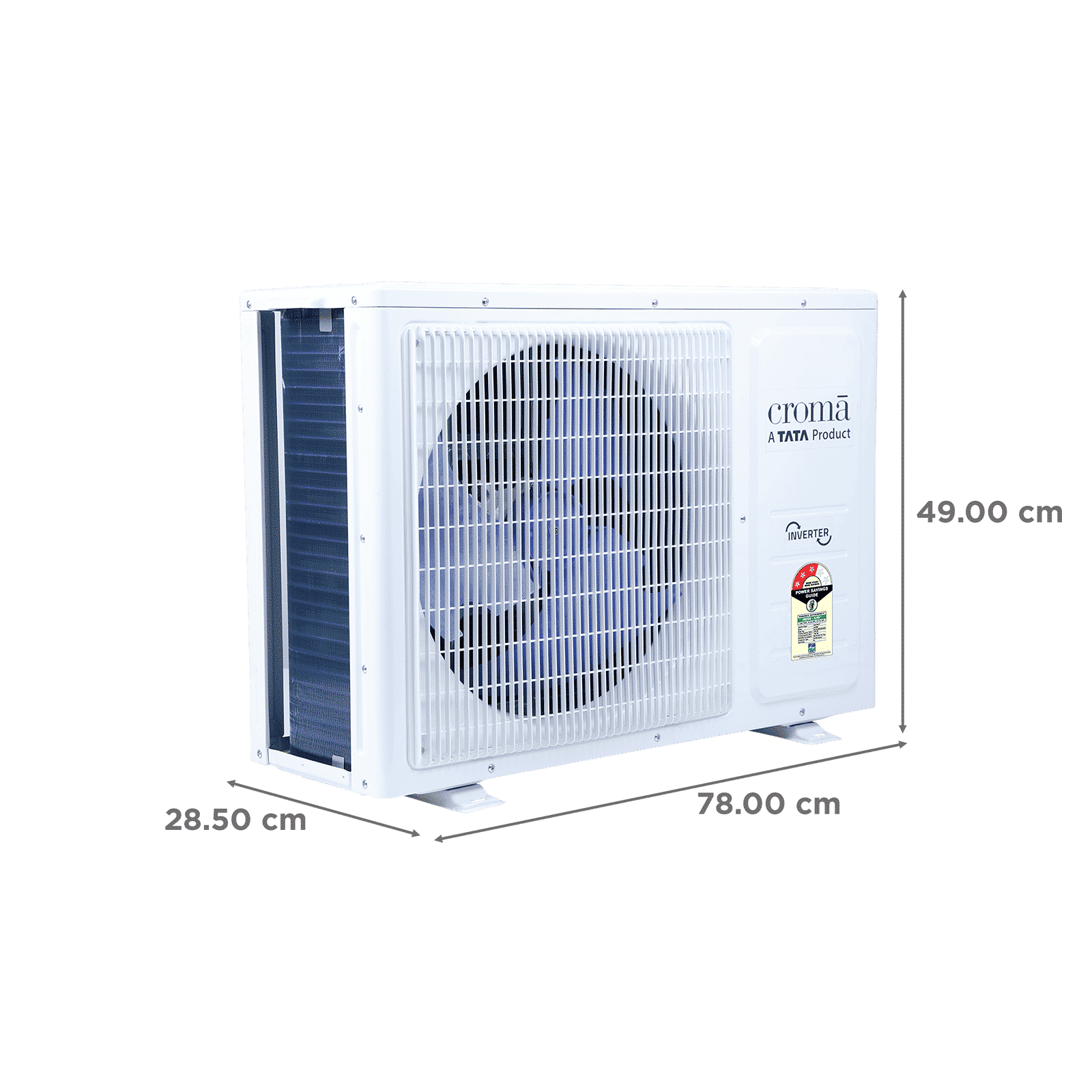Croma 7 in 1 Convertible 1 Ton 3 Star Inverter Split AC with Temperature Sensor (2025 Model, Copper Condenser, CRLA012IND283264) Croma 7 in 1 Convertible 1 Ton 3 Star Inverter Split AC with Temperature Sensor (2025 Model, Copper Condenser, CRLA012IND283264)_4