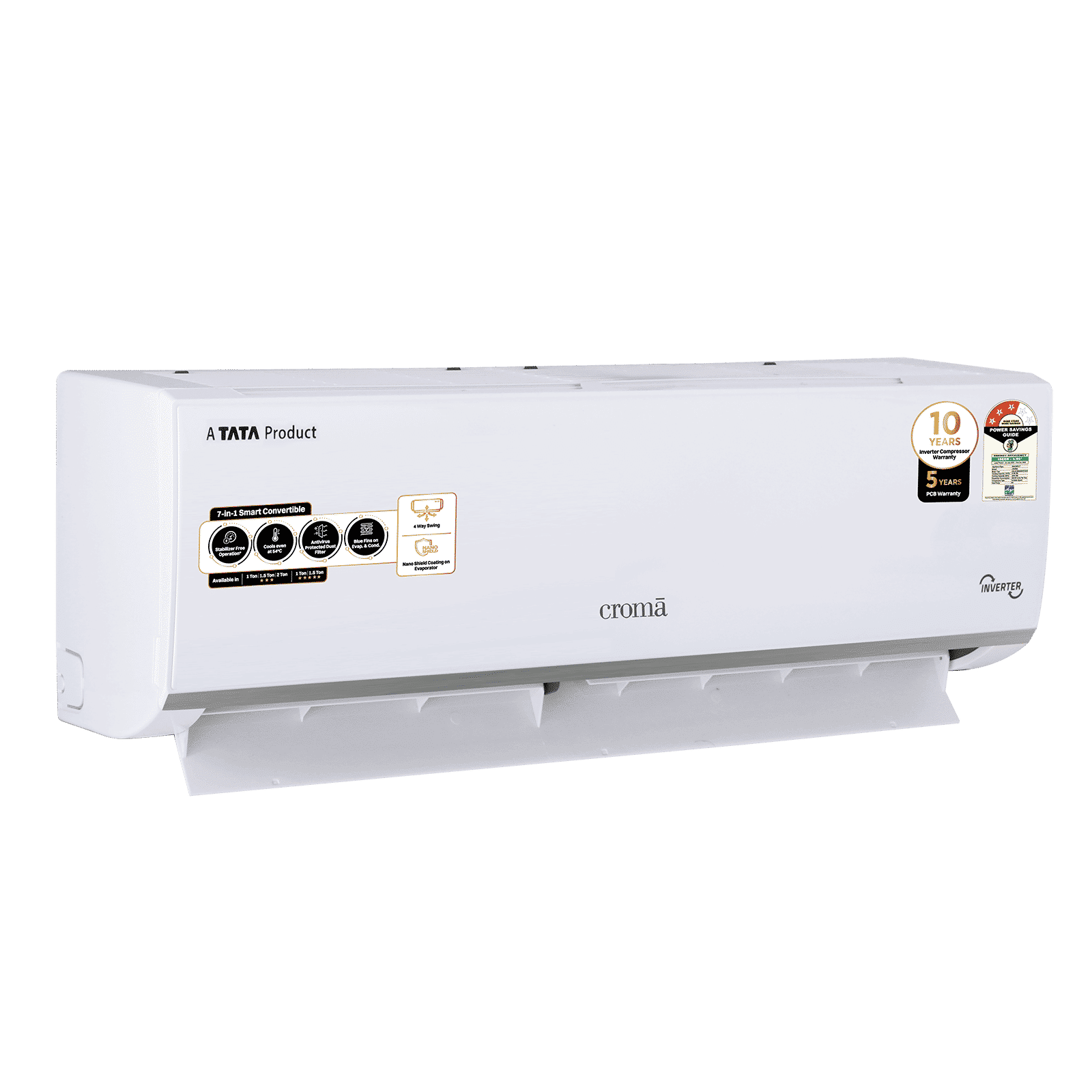 Croma 7 in 1 Convertible 1.5 Ton 3 Star Inverter Split AC with Temperature Sensor (2025 Model, Copper Condenser, CRLA018IND283267) Croma 7 in 1 Convertible 1.5 Ton 3 Star Inverter Split AC with Temperature Sensor (2025 Model, Copper Condenser, CRLA018IND283267)_12