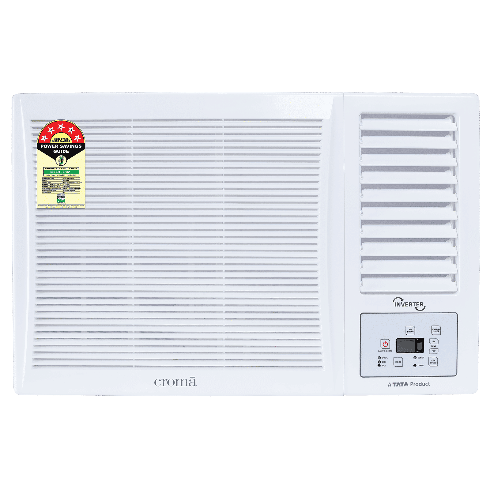 Croma 1.5 Ton 5 Star Inverter Window AC with Self Diagnosis (2025 Model, Copper Condenser) Croma 1.5 Ton 5 Star Inverter Window AC with Self Diagnosis (2025 Model, Copper Condenser)_1