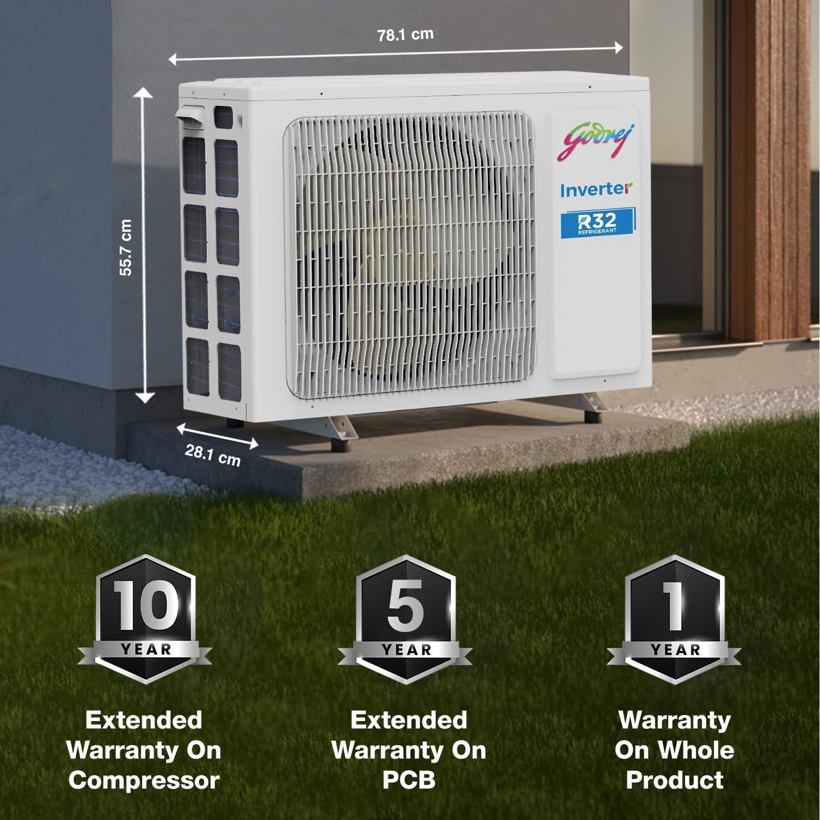 Godrej Turbo Chill Series Convertible 1.7 Ton 3 Star Inverter Split AC with Anti Freeze Thermostat (Copper Condenser, 40101701SD01370) Godrej Turbo Chill Series Convertible 1.7 Ton 3 Star Inverter Split AC with Anti Freeze Thermostat (Copper Condenser, 40101701SD01370)_11