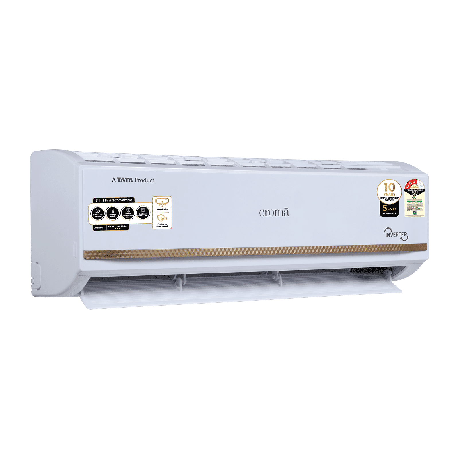Croma 7 in 1 Convertible 1 Ton 3 Star Inverter Split AC with Temperature Sensor (2025 Model, Copper Condenser, CRLA012IND170271)_11