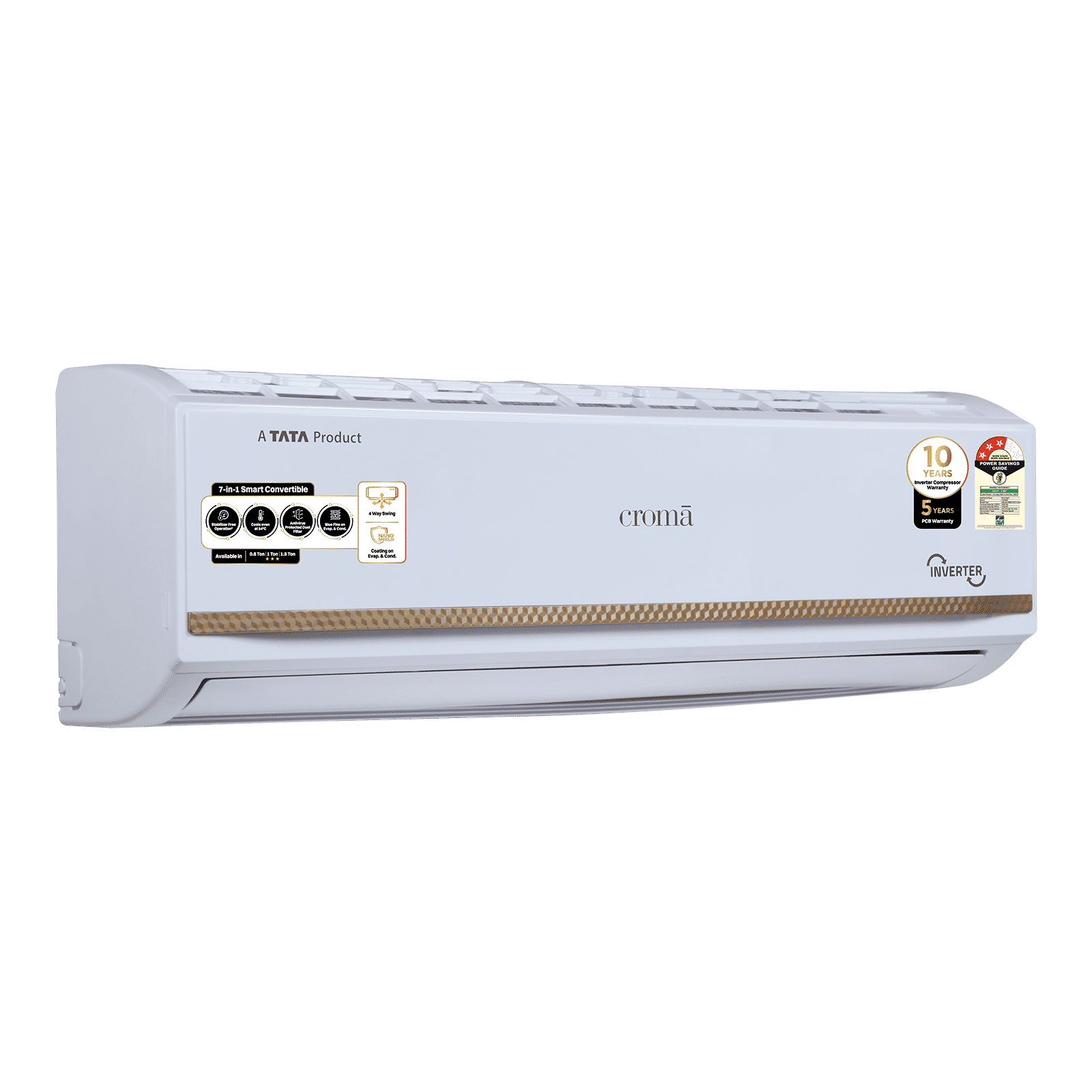 Croma 7 in 1 Convertible 1 Ton 3 Star Inverter Split AC with Temperature Sensor (2025 Model, Copper Condenser, CRLA012IND170271)_16