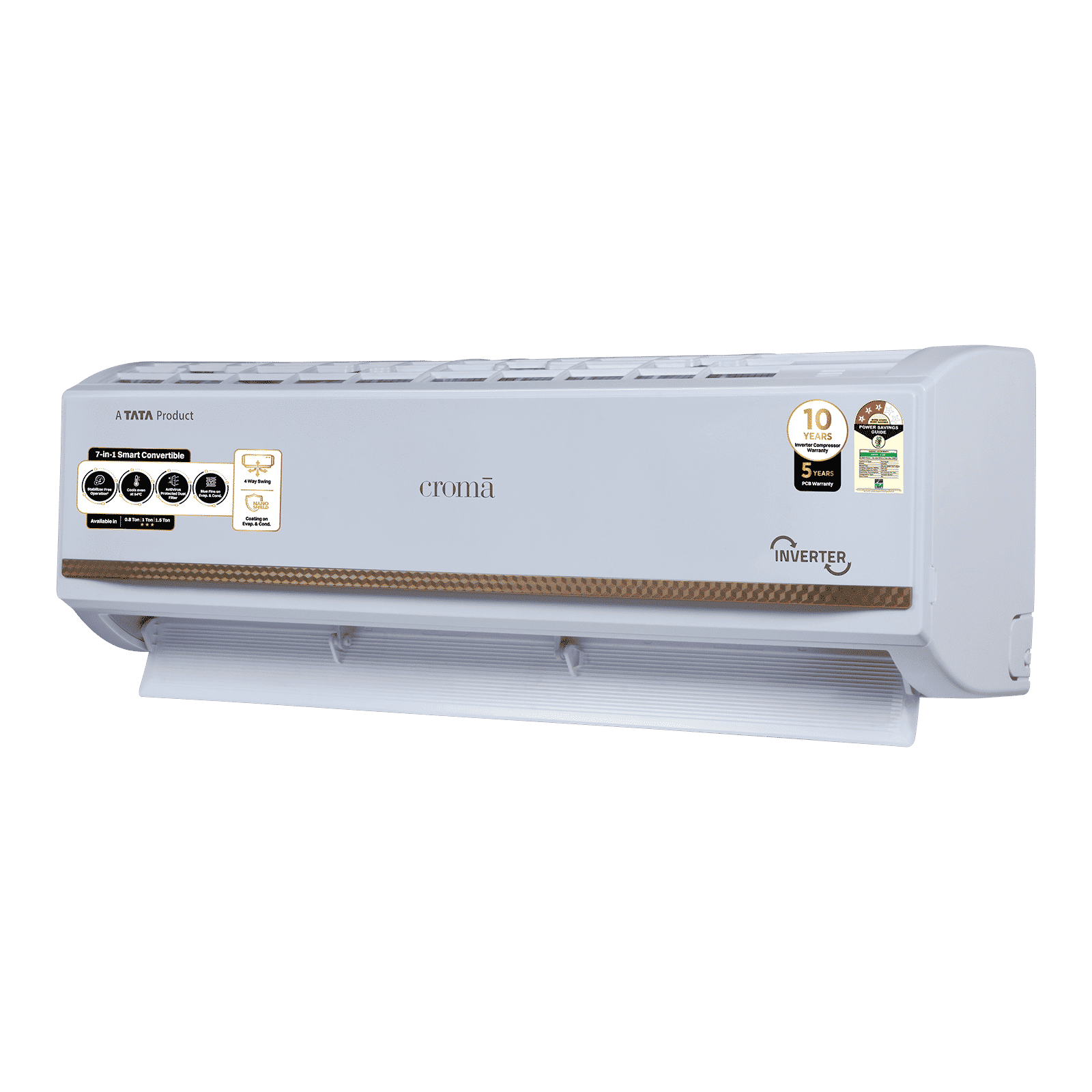 Croma 7 in 1 Convertible 1 Ton 3 Star Inverter Split AC with Temperature Sensor (2025 Model, Copper Condenser, CRLA012IND170271)_21