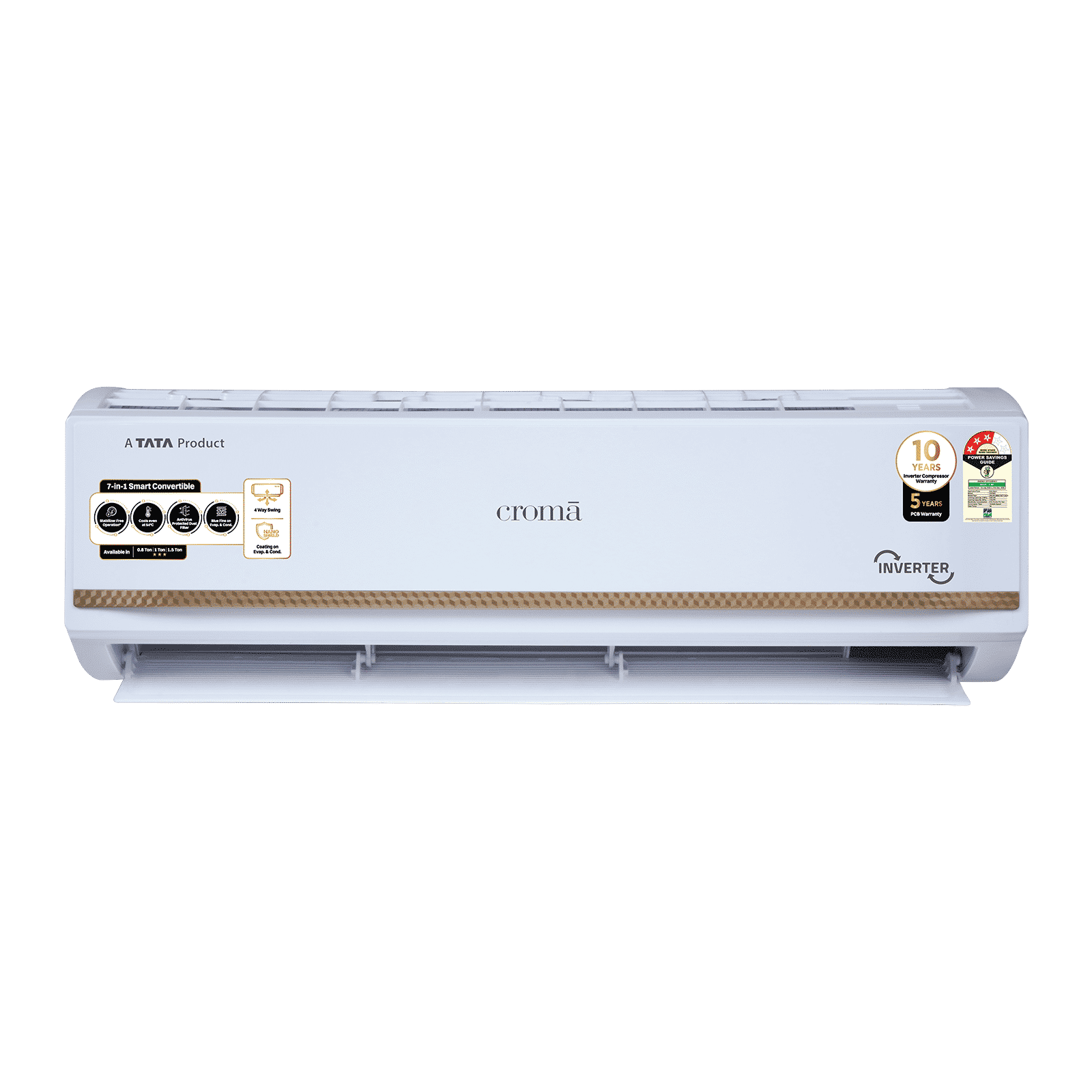 Croma 7 in 1 Convertible 1 Ton 3 Star Inverter Split AC with Temperature Sensor (2025 Model, Copper Condenser, CRLA012IND170271)_10