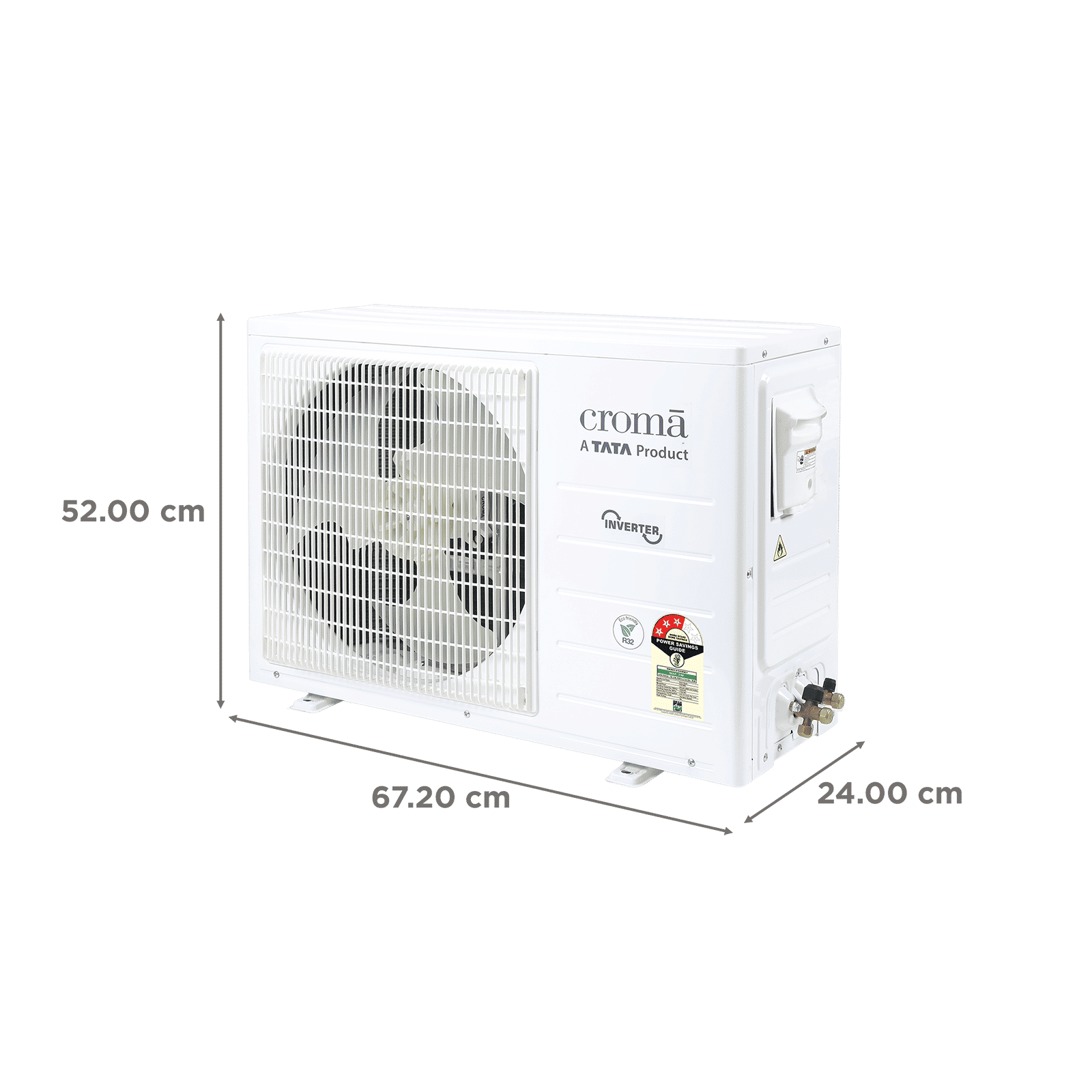 Croma 7 in 1 Convertible 1 Ton 3 Star Inverter Split Smart AC with Voice Assistant (2025 Model, Copper Condenser, CRLAS12IND170272) Croma 7 in 1 Convertible 1 Ton 3 Star Inverter Split Smart AC with Voice Assistant (2025 Model, Copper Condenser, CRLAS12IND170272)_4