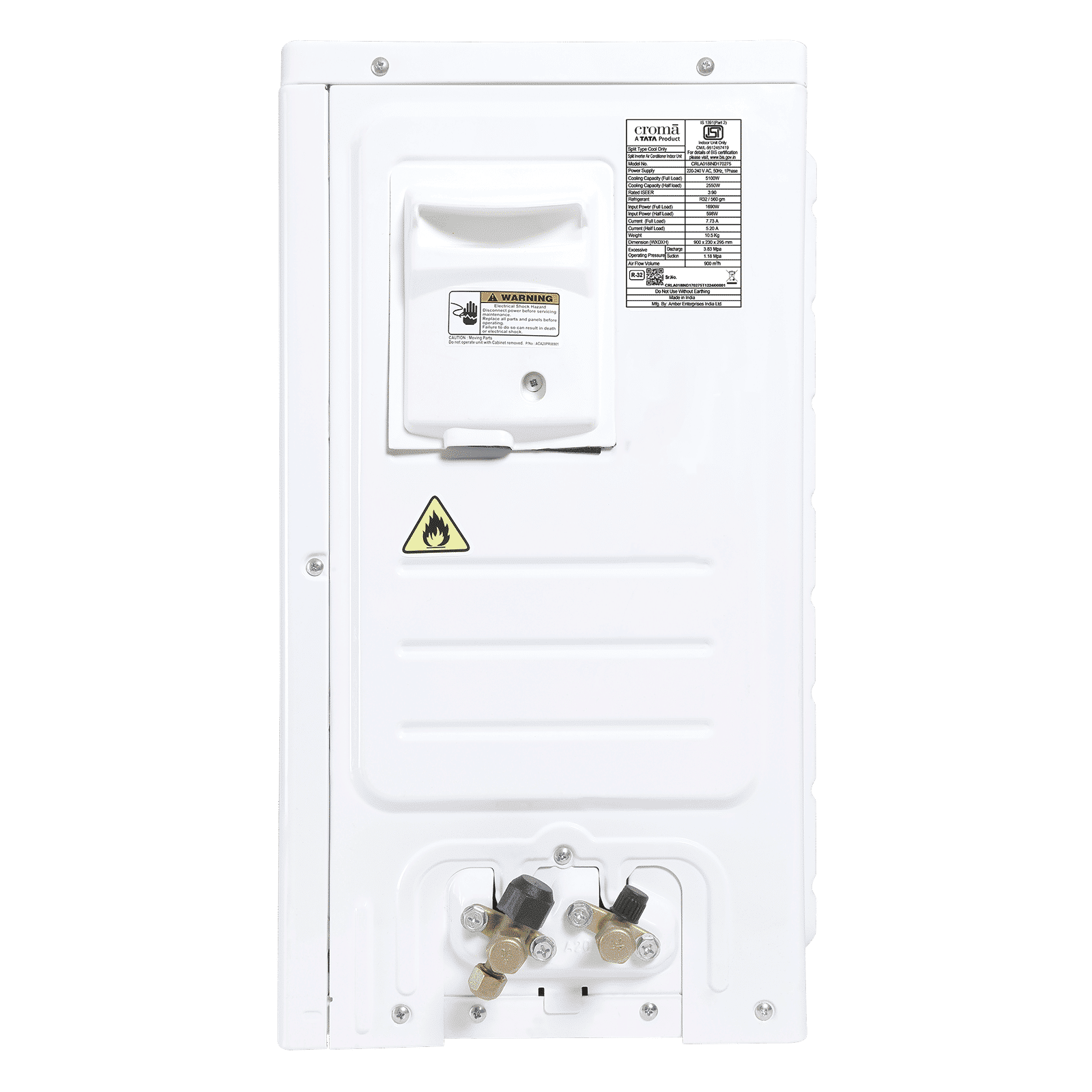 Croma 7 in 1 Convertible 1.5 Ton 3 Star Inverter Split AC with Temperature Sensor (2025 Model, Copper Condenser, CRLA018IND170275)_20