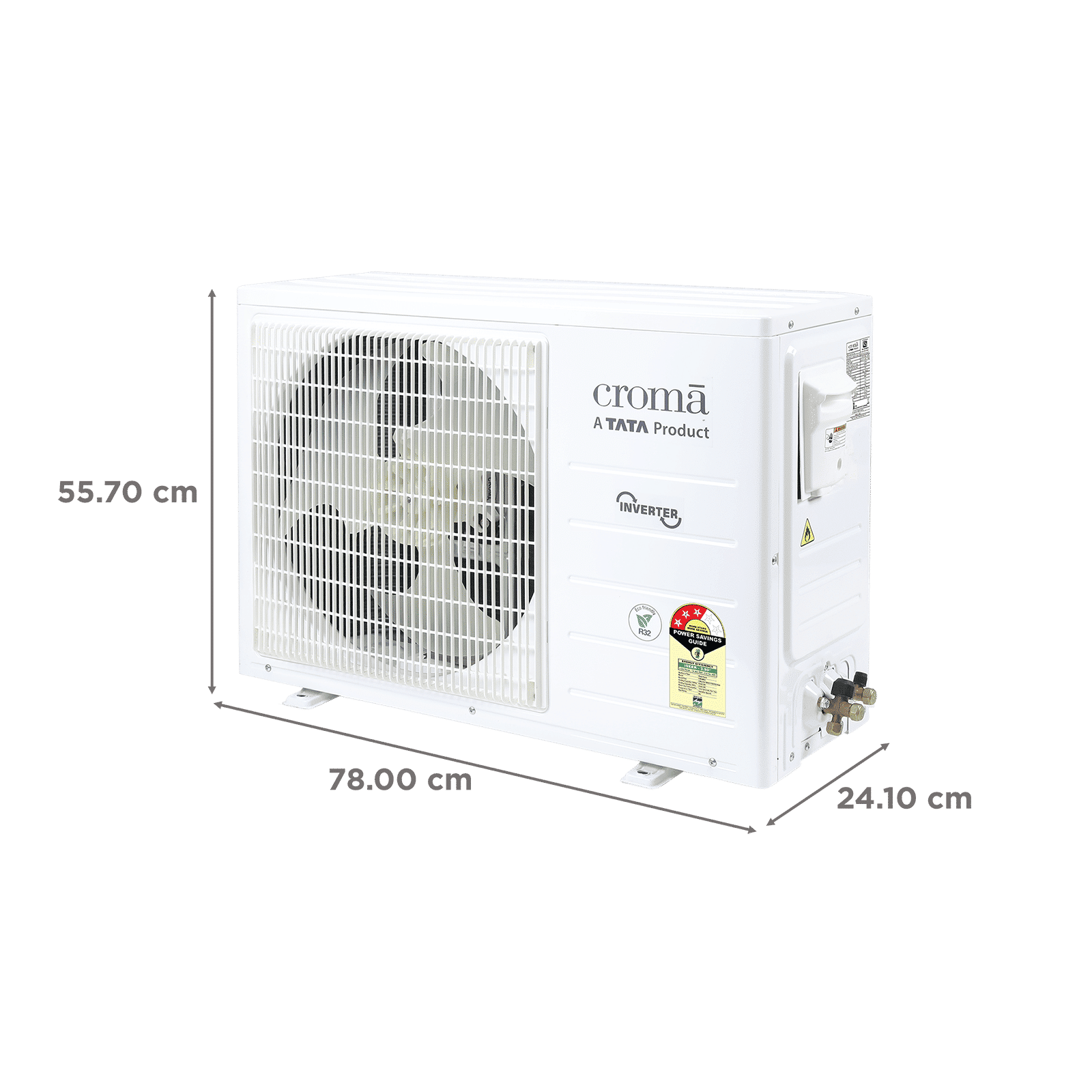 Croma 7 in 1 Convertible 1.5 Ton 3 Star Inverter Split AC with Temperature Sensor (2025 Model, Copper Condenser, CRLA018IND170275)_4