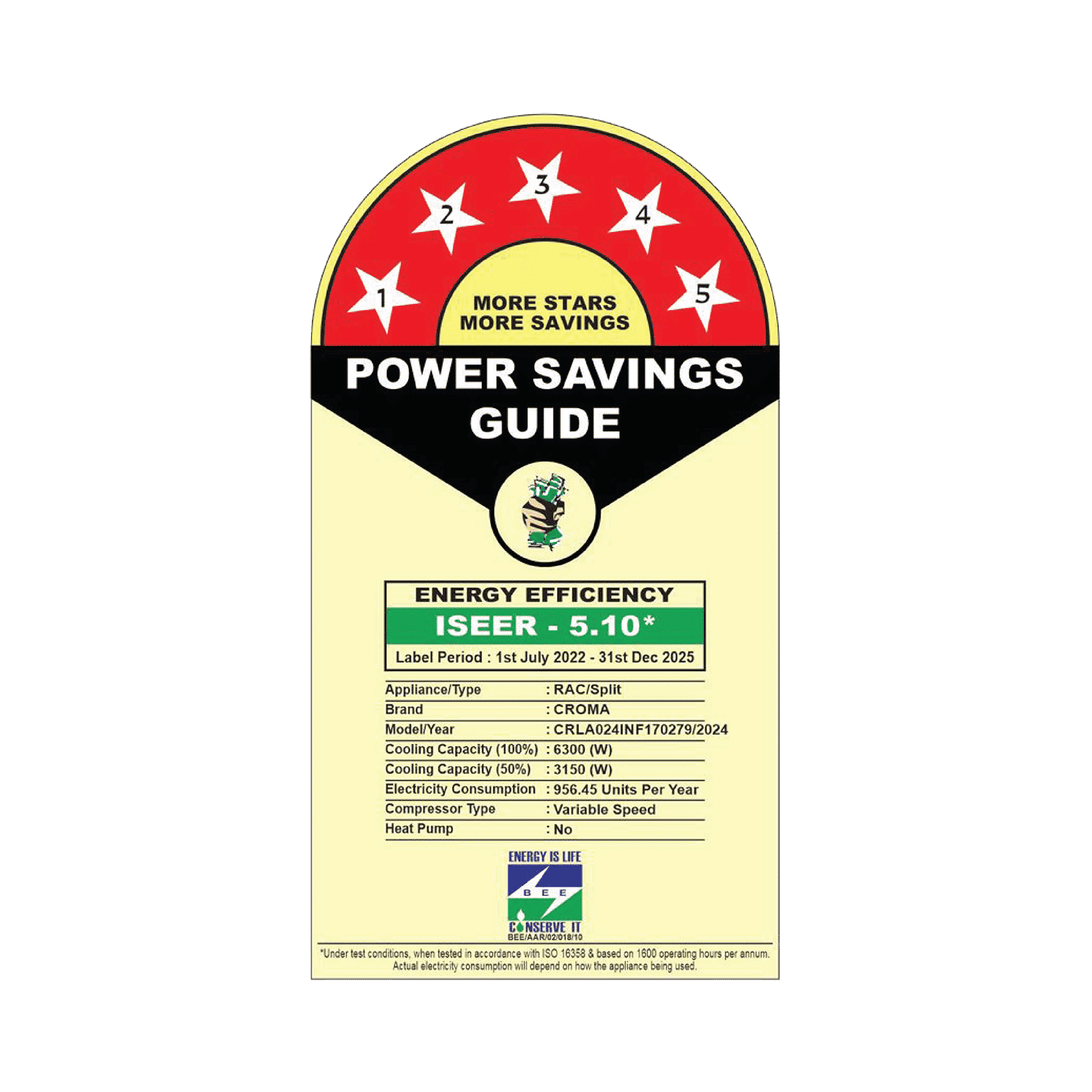 Croma 7 in 1 Convertible 2 Ton 5 Star Inverter Split AC with PM 2.5 Filter (2025 Model, Copper Condenser, CRLA024INF170279)_20