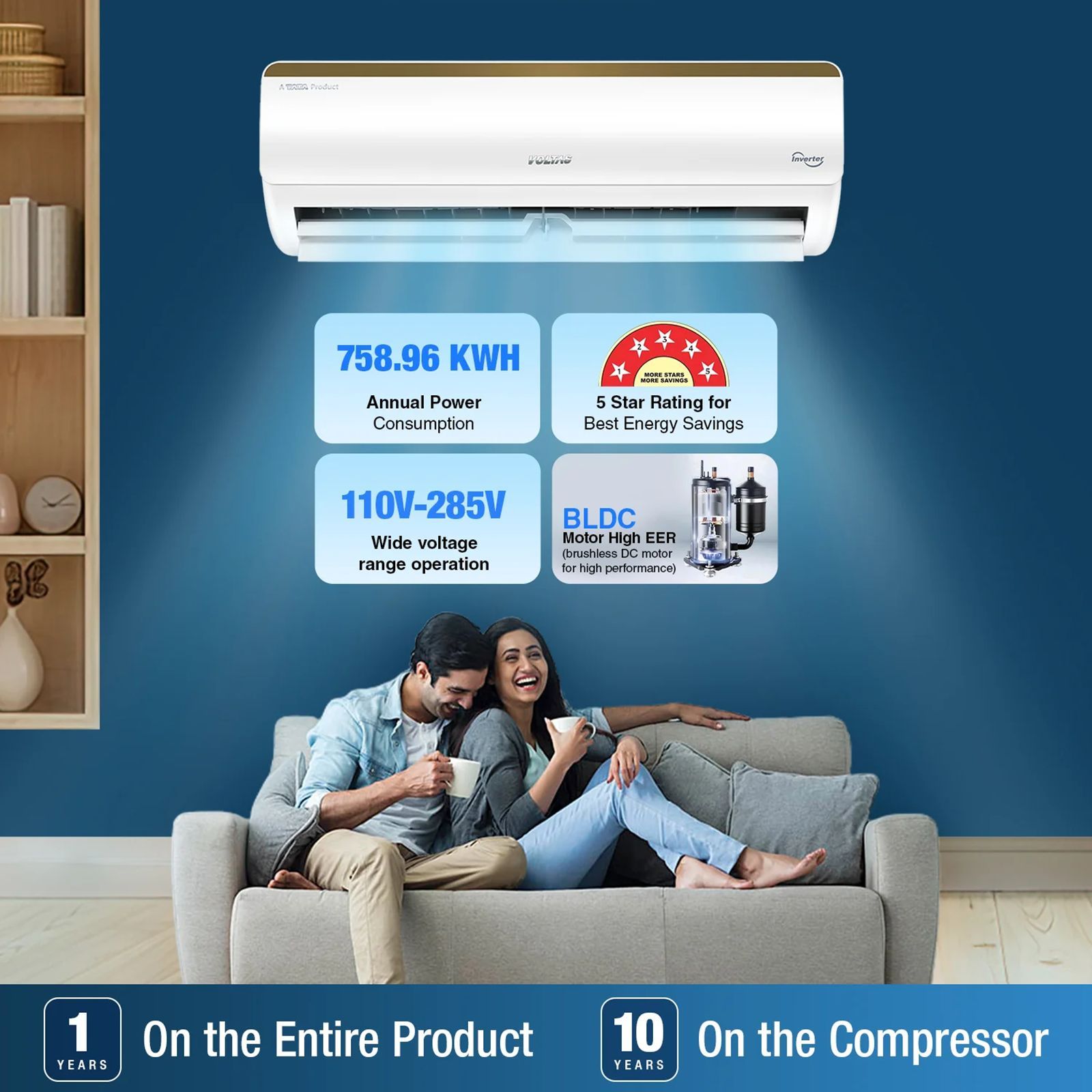 VOLTAS 185V Vertis Smart Elite Gold 1.5 Ton 5 Star Inverter Split Smart AC with IoT Enabled (Copper Condenser, 4503702)_10