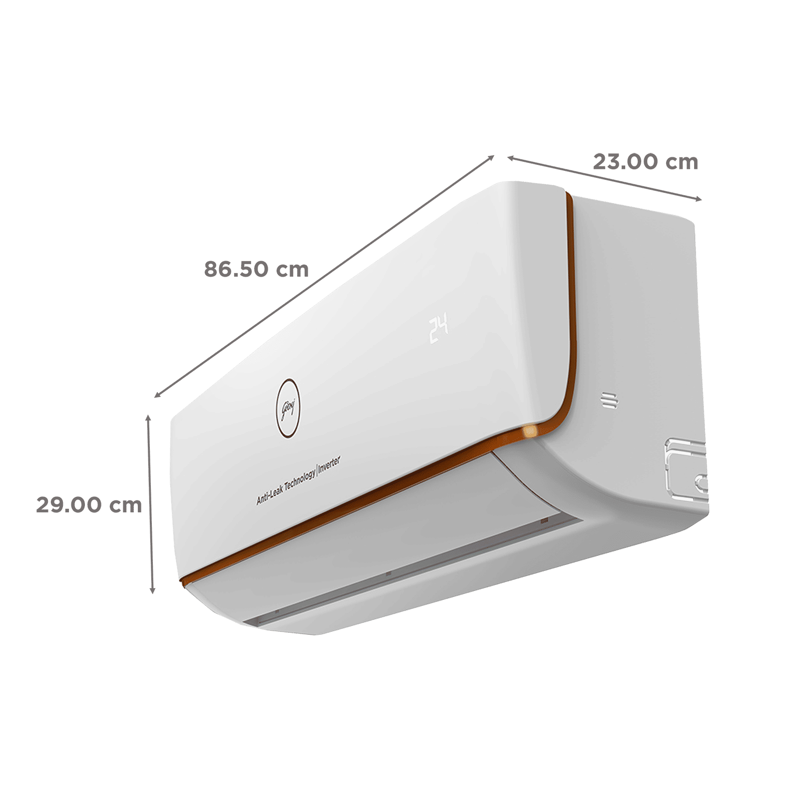 Godrej Anti-Leak Series Convertible 1 Ton 3 Star Inverter Split AC with Anti Freeze Thermostat (Copper Condenser, 40101701SD01366)_4