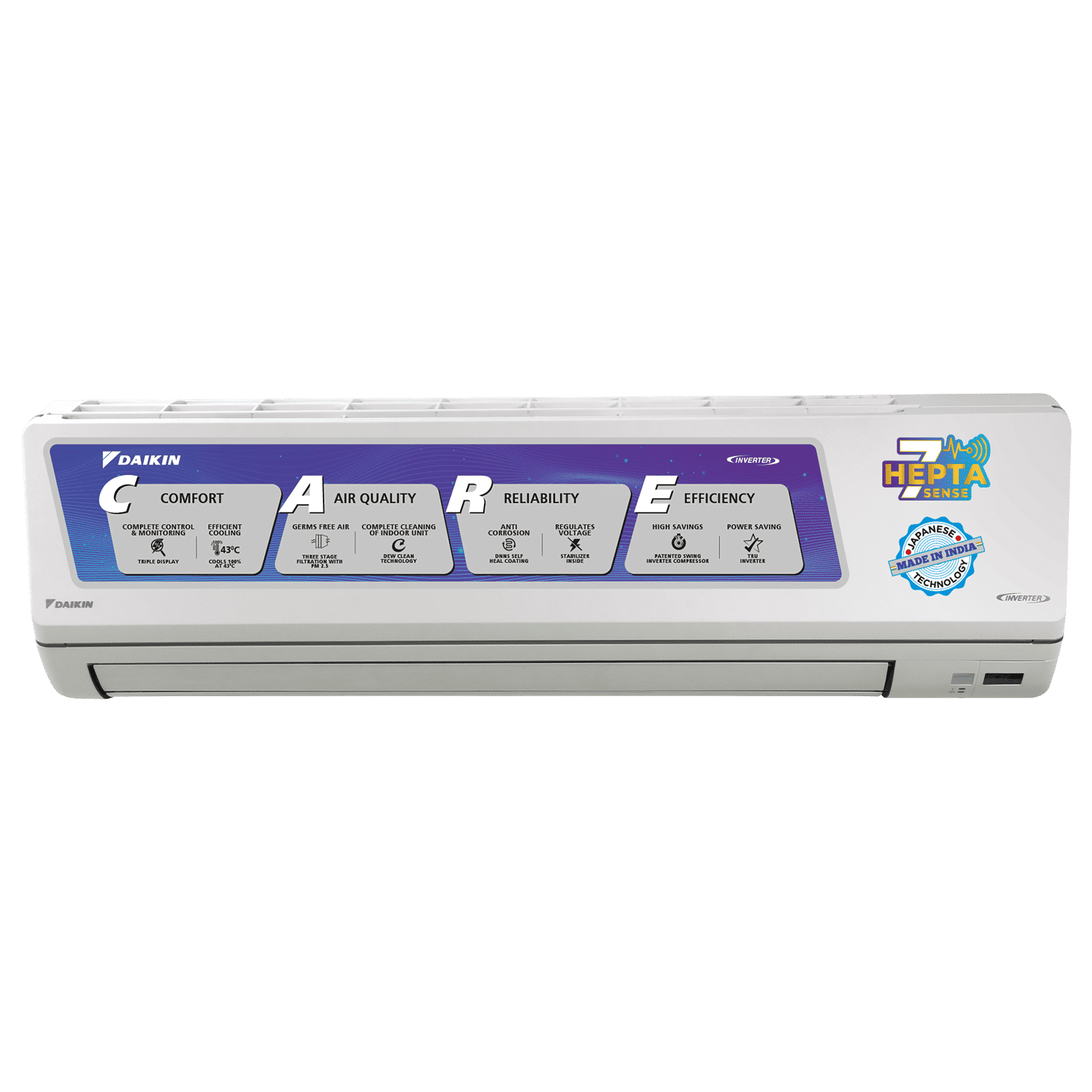 DAIKIN Premium Series 2.5 Ton 4 Star Inverter Split AC with (Copper Condenser, PM 2.5 Filter, FTKL90UV) DAIKIN Premium Series 2.5 Ton 4 Star Inverter Split AC with (Copper Condenser, PM 2.5 Filter, FTKL90UV)_1