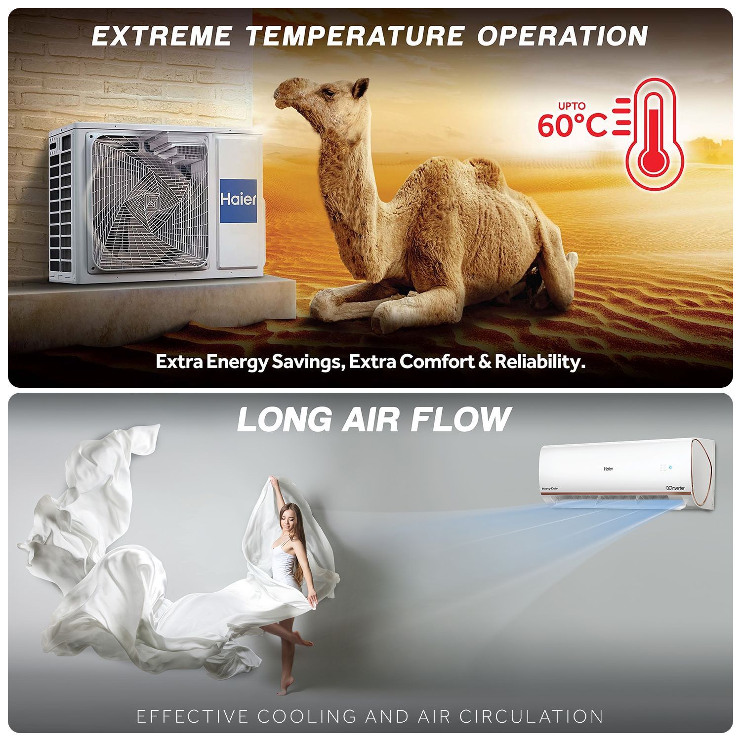 Haier Elegante Auto Convertible 2 Ton 3 Star Inverter Split AC with Supersonic Cooling (2025 Model, Copper Condenser, HSU24E-TXS3BN-INV)_14