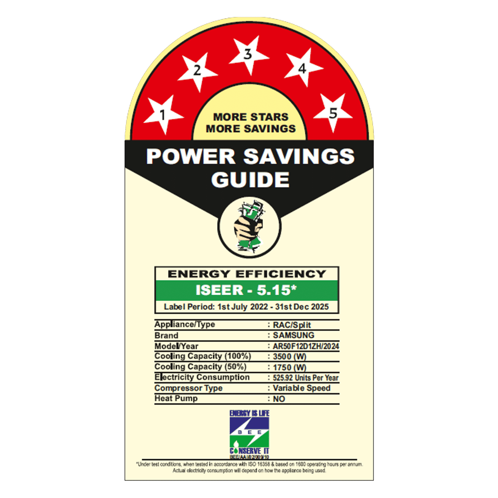 SAMSUNG 5 in 1 Convertible 1 Ton 5 Star Inverter Split Smart AC with Voice Assistant (2025 Model, Copper Condenser, AR50F12D1ZHNNA) SAMSUNG 5 in 1 Convertible 1 Ton 5 Star Inverter Split Smart AC with Voice Assistant (2025 Model, Copper Condenser, AR50F12D1ZHNNA)_4