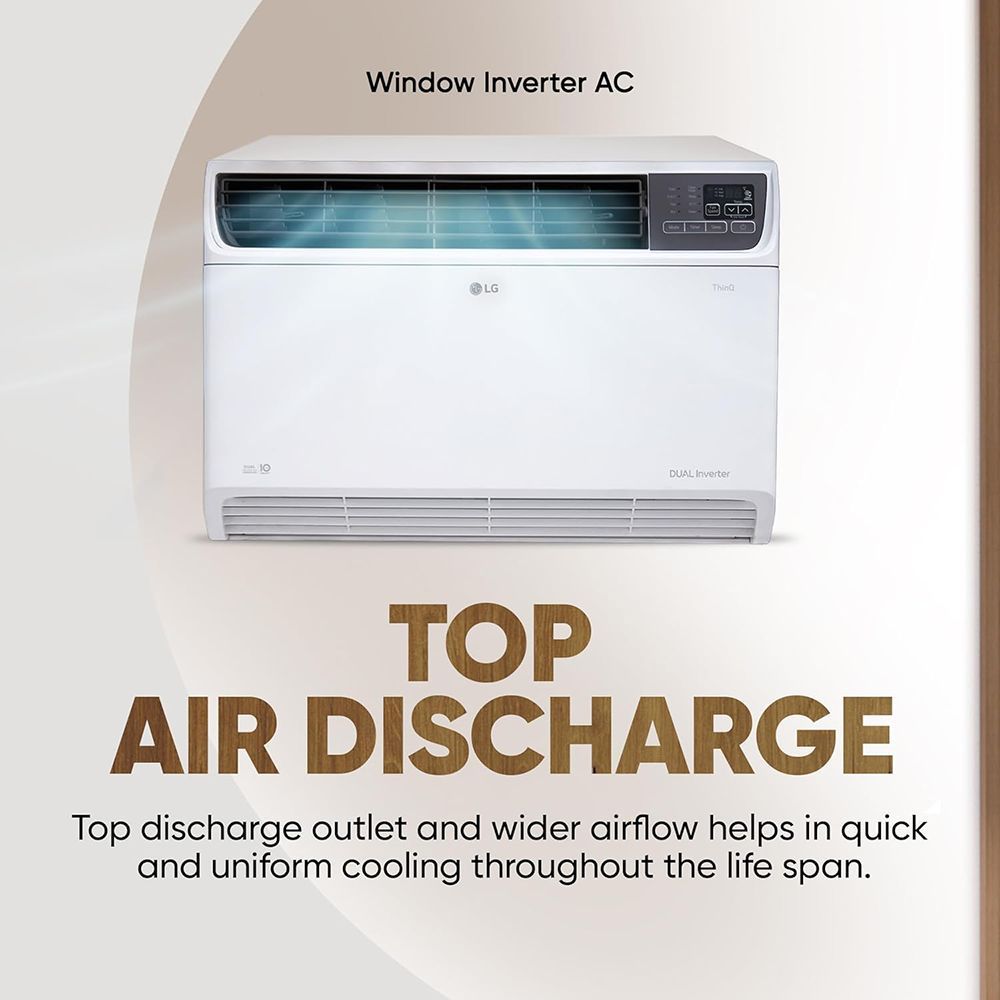 LG 4 in 1 Convertible 1.5 Ton 5 Star Dual Inverter Window AC with Ocean Black Protection (2025 Model, Copper Condenser, 18WWZA.ASLG)_17