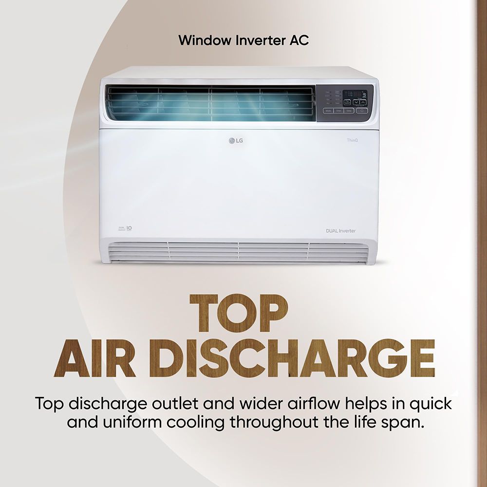 LG 4 in 1 Convertible 2 Ton 4 Star Dual Inverter Window AC with Ocean Black Protection (2025 Model, Copper Condenser, 24WWYA.ASLG)_15