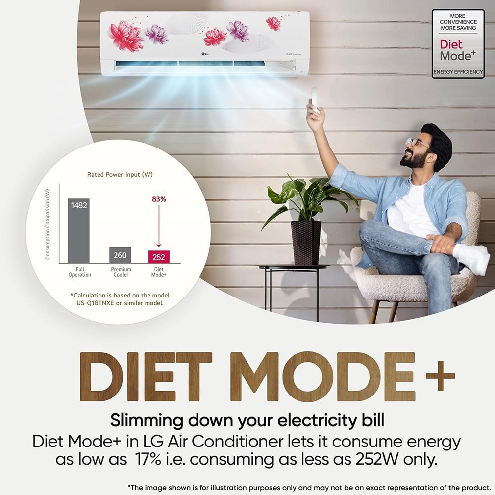 LG 1.5 Ton 5 Star Dual Inverter Split AC with 6 Step Fan Speed (2025 Model, Copper Condensor, US-Q19FWZE.ANLG)_12