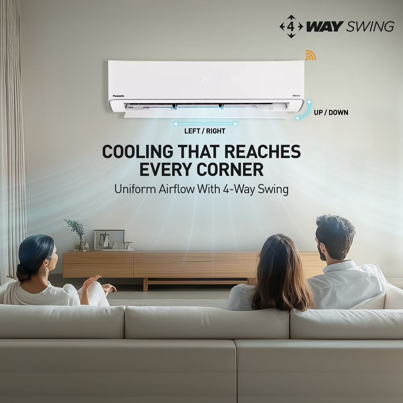 Panasonic EU 7 in 1 Convertible 1.5 Ton 5 Star Inverter Split Smart AC with Voice Assistant (Copper Condenser, CS/CU-EU18BKY5XFM) Panasonic EU 7 in 1 Convertible 1.5 Ton 5 Star Inverter Split Smart AC with Voice Assistant (Copper Condenser, CS/CU-EU18BKY5XFM)_11