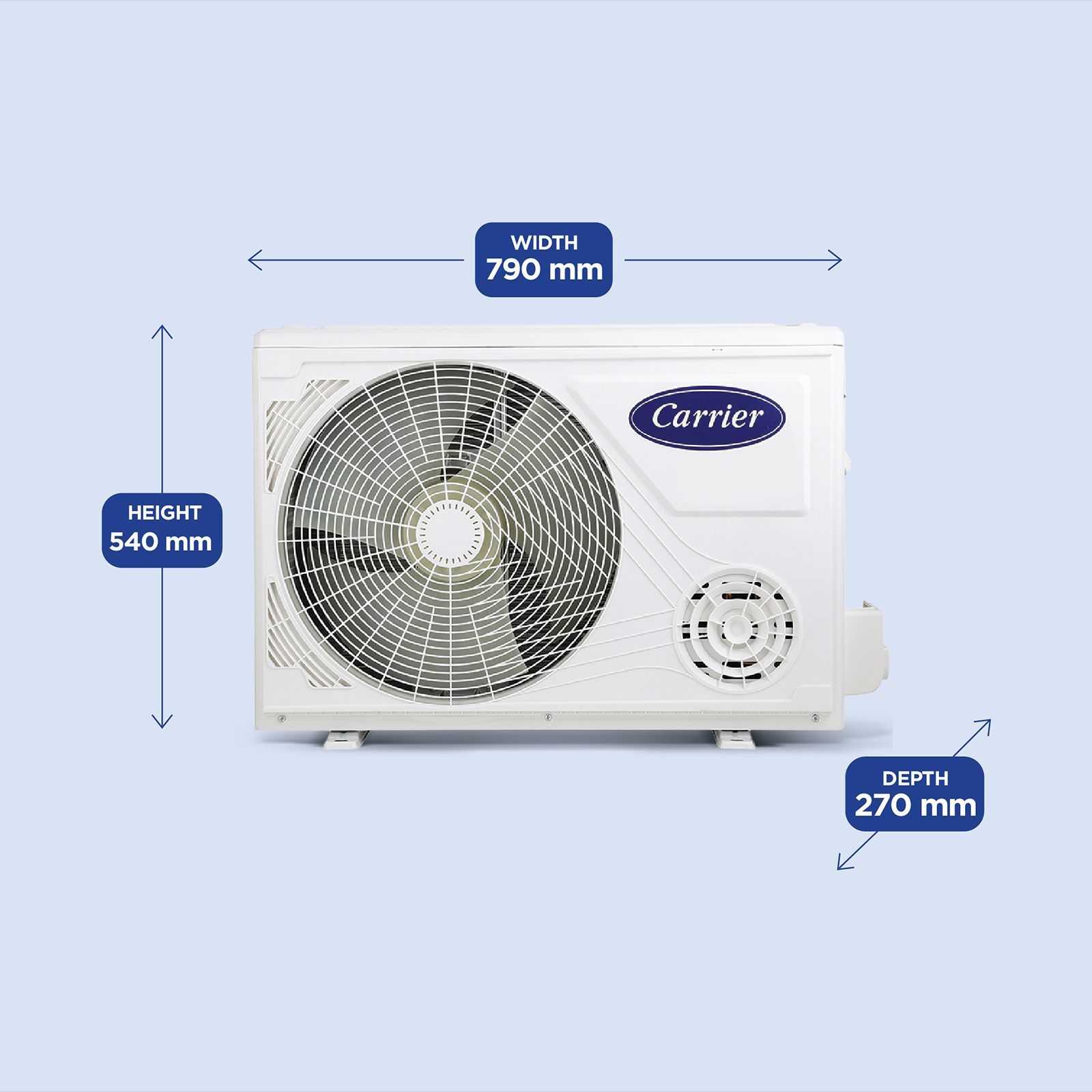 Carrier XCEL EDGE Fxi 6 in 1 Convertible 1.5 Ton 3 Star Inverter Split AC with PM 2.5 Micron Filter (Copper Condenser, CAI18CE3R35F0)_10