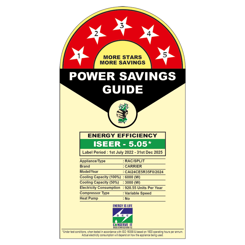 Carrier XCEL EDGE Fxi 6 in 1 Convertible 2 Ton 5 Star Inverter Split AC with PM 2.5 Micron Filter (Copper Condenser, CAI24CE5R35F0)_2