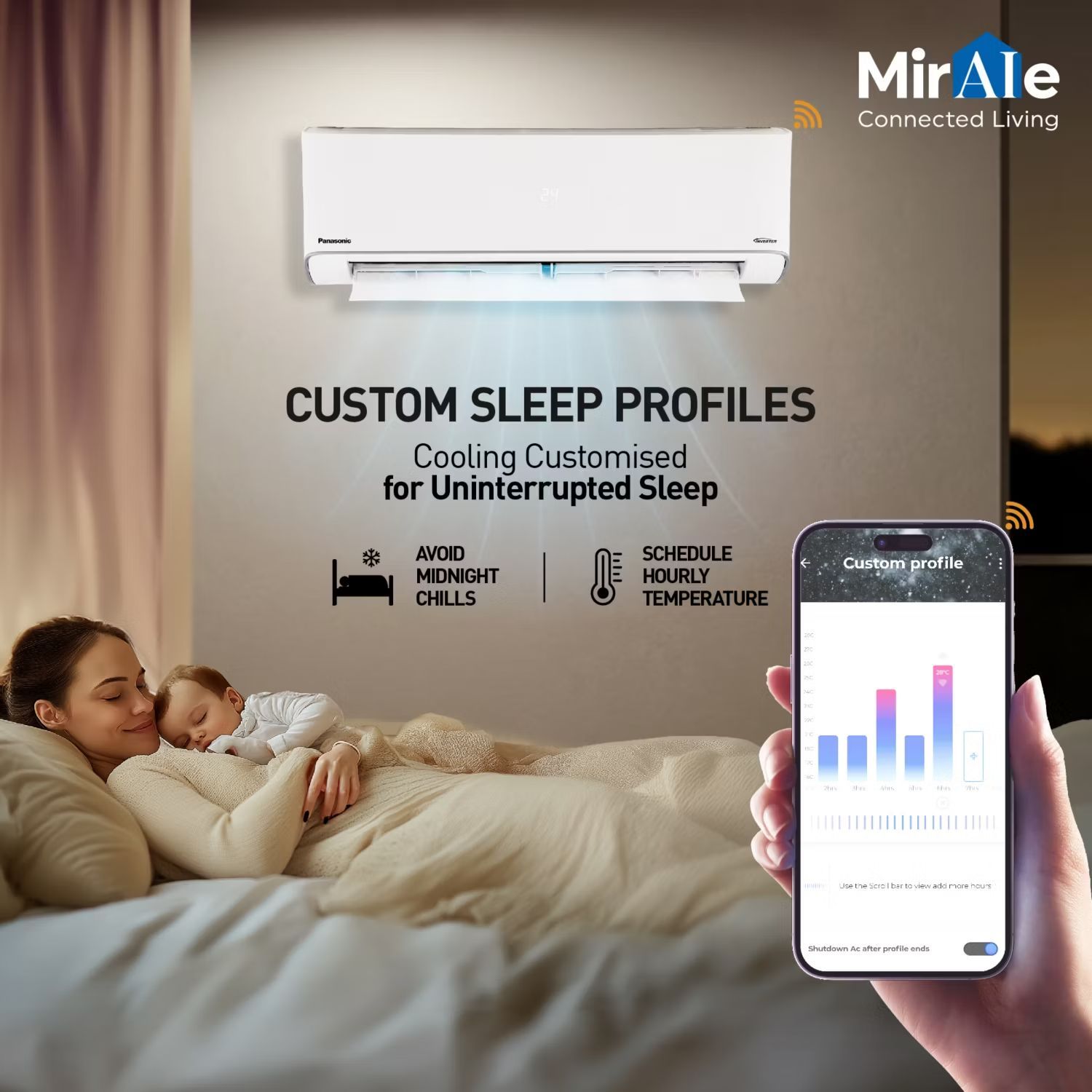 Panasonic EU 7 in 1 Convertible 1 Ton 5 Star Inverter Split Smart AC with Voice Assistant (2025 Model, Copper Condenser, CS/CU-EU12BKY5FM)_12