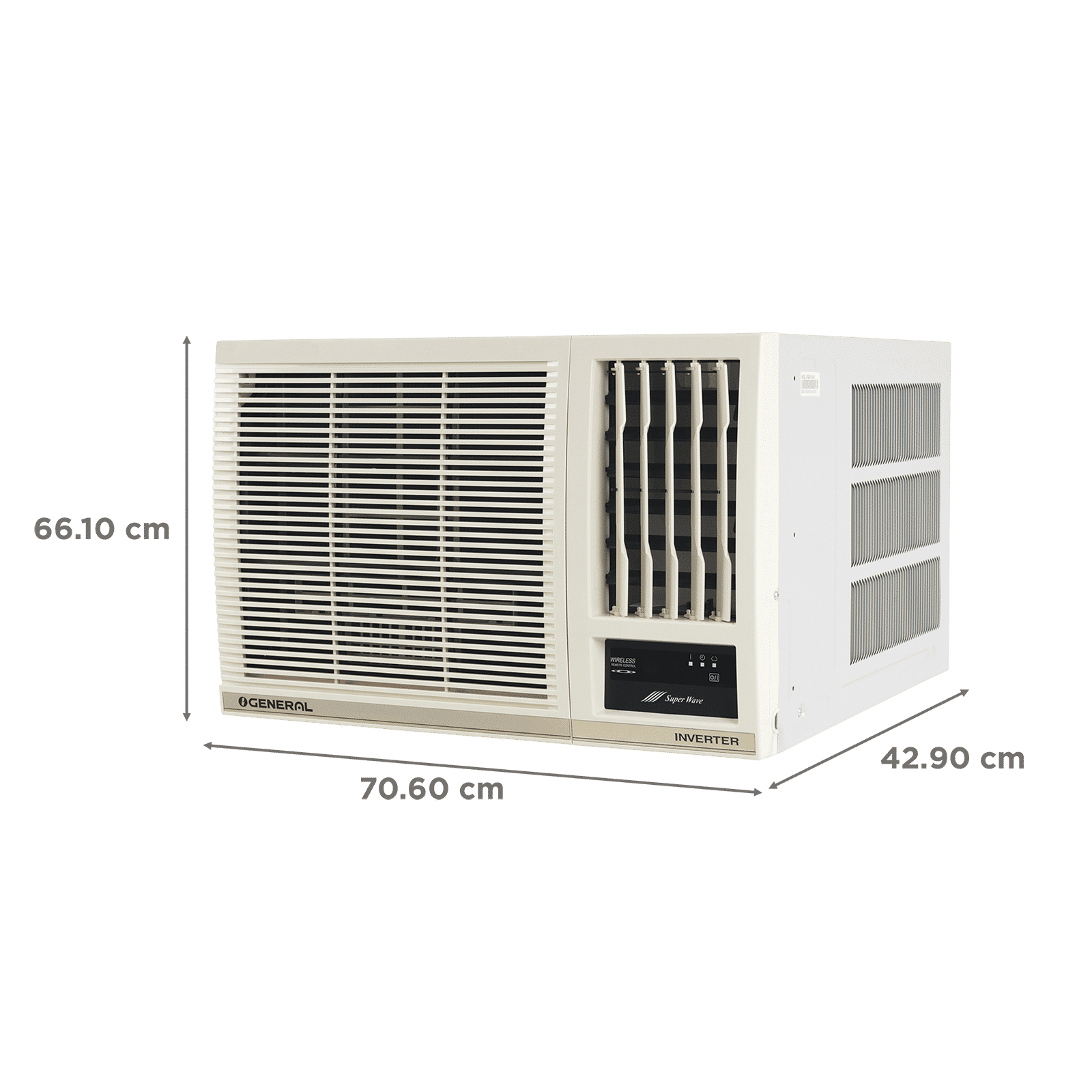 O GENERAL Hyper Tropical 1.17 Ton 5 Star Inverter Window AC (Copper Condenser, AFGB14CHWA-B) O GENERAL Hyper Tropical 1.17 Ton 5 Star Inverter Window AC (Copper Condenser, AFGB14CHWA-B)_3