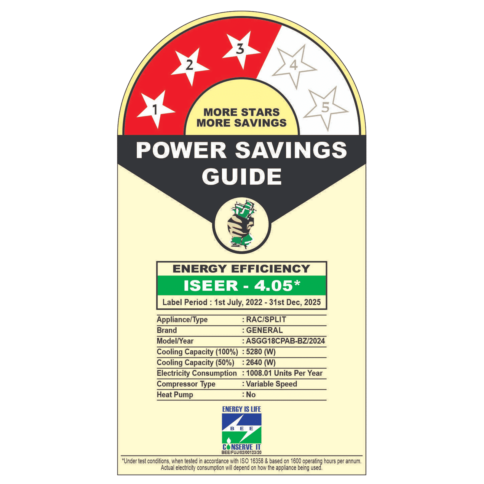 O GENERAL Advanced Hyper Tropical 1.5 Ton 3 Star Inverter Split AC (Copper Condenser, ASGG18CPAB-B) O GENERAL Advanced Hyper Tropical 1.5 Ton 3 Star Inverter Split AC (Copper Condenser, ASGG18CPAB-B)_3