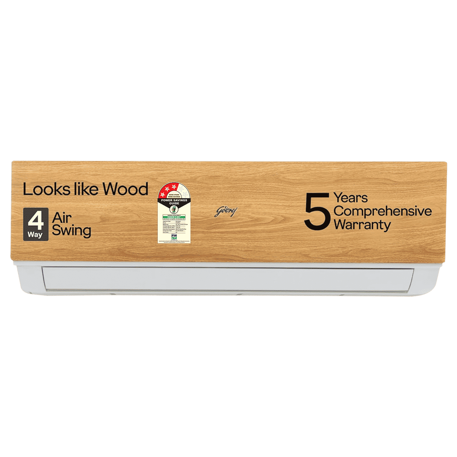 Godrej Eon Vogue 5 in 1 Convertible 1.5 Ton 3 Star Inverter Split AC with i-Sense Technology (Copper Condenser, SIC 18VTC3 WYB CYP)_1