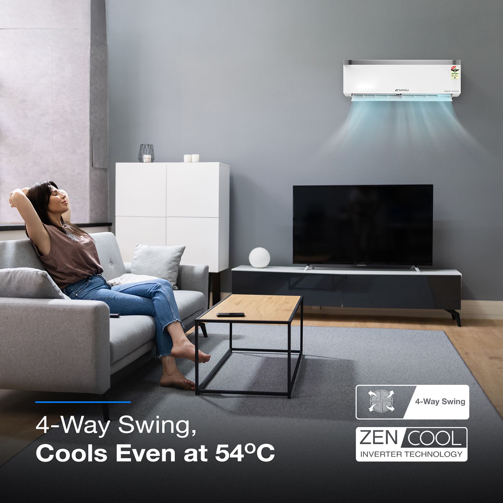 SANSUI Arctic Pro 5 in 1 Convertible 1.5 Ton 3 Star Inverter Split AC with PM 2.5 Filter (Copper Condenser, JSP183SI24A1)_12