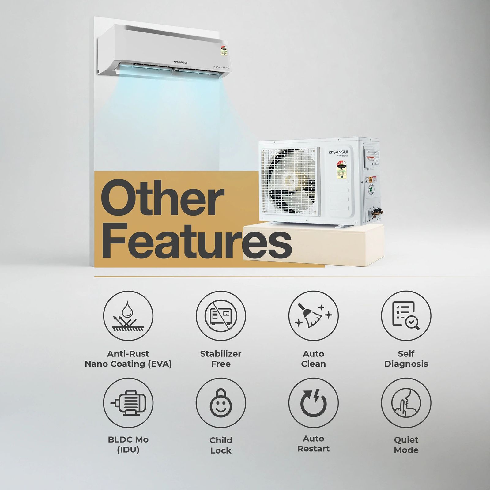 SANSUI Arctic Pro 5 in 1 Convertible 1.5 Ton 3 Star Inverter Split AC with PM 2.5 Filter (Copper Condenser, JSP183SI24A1)_8