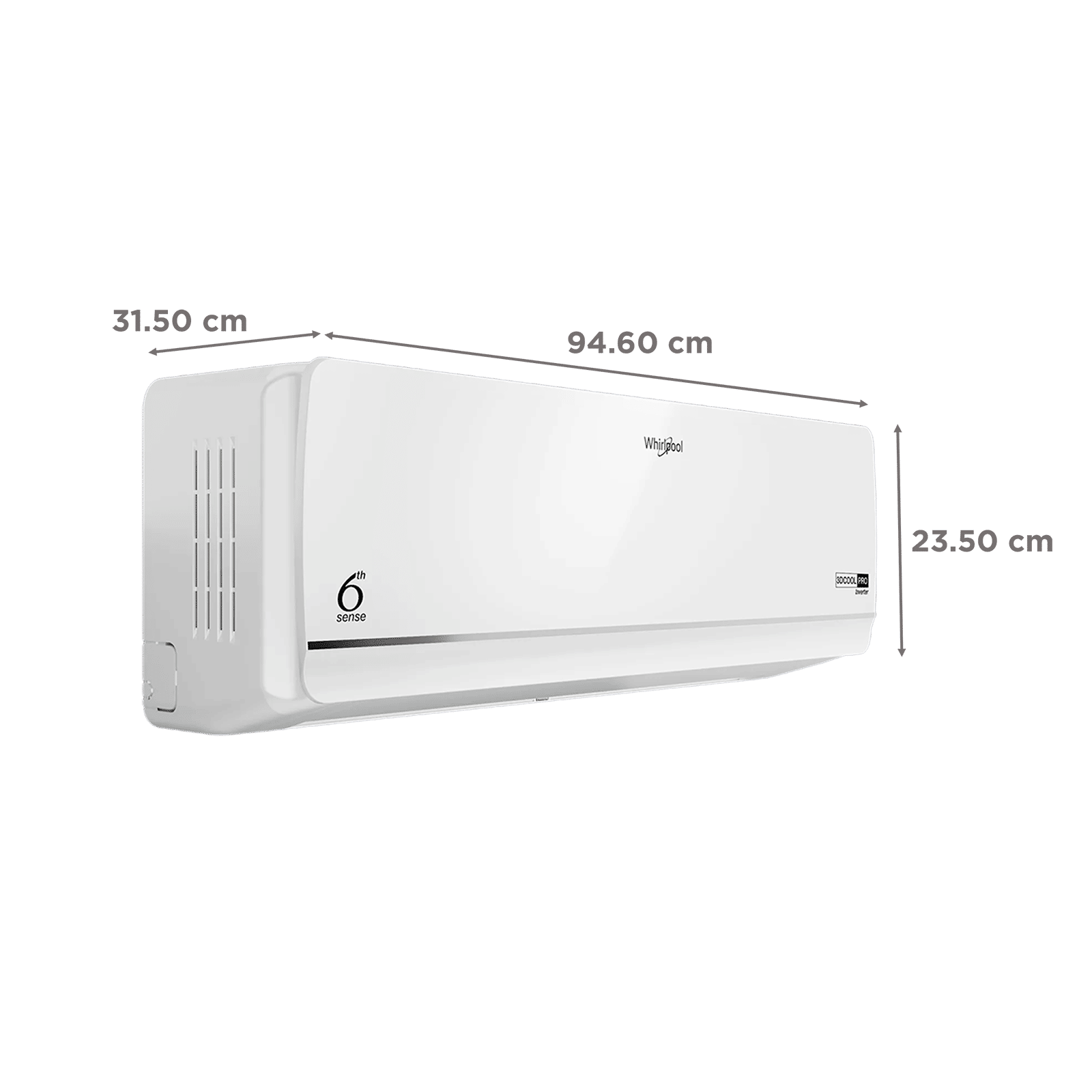 Whirlpool 3DCool Pro 5 in 1 Convertible 1.5 Ton 3 Star Inverter Split AC with 6th Sense Technology (2025 Model, Copper Condenser, 41486)_4